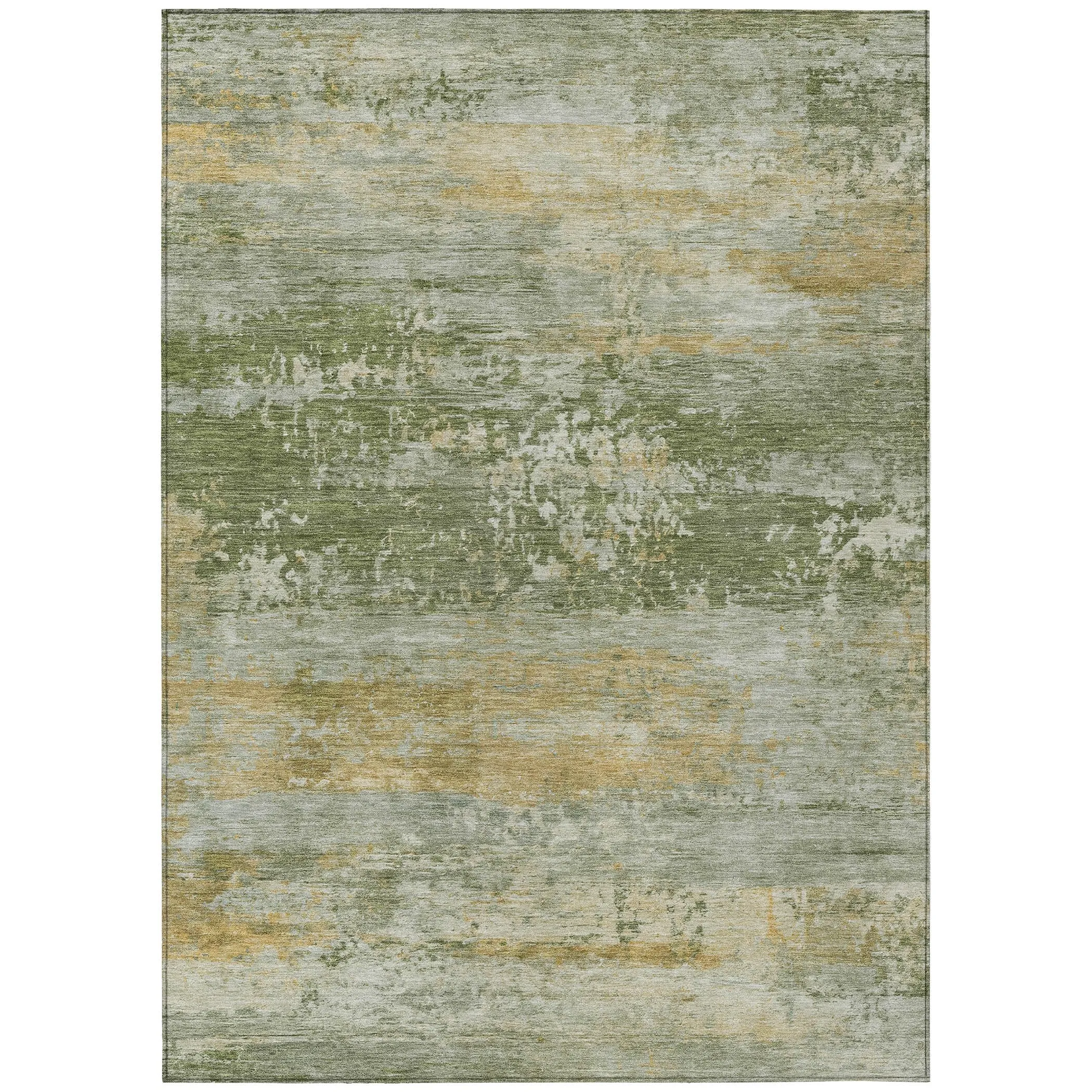 Machine Washable Indoor/Outdoor Contemporary Chantille Rug