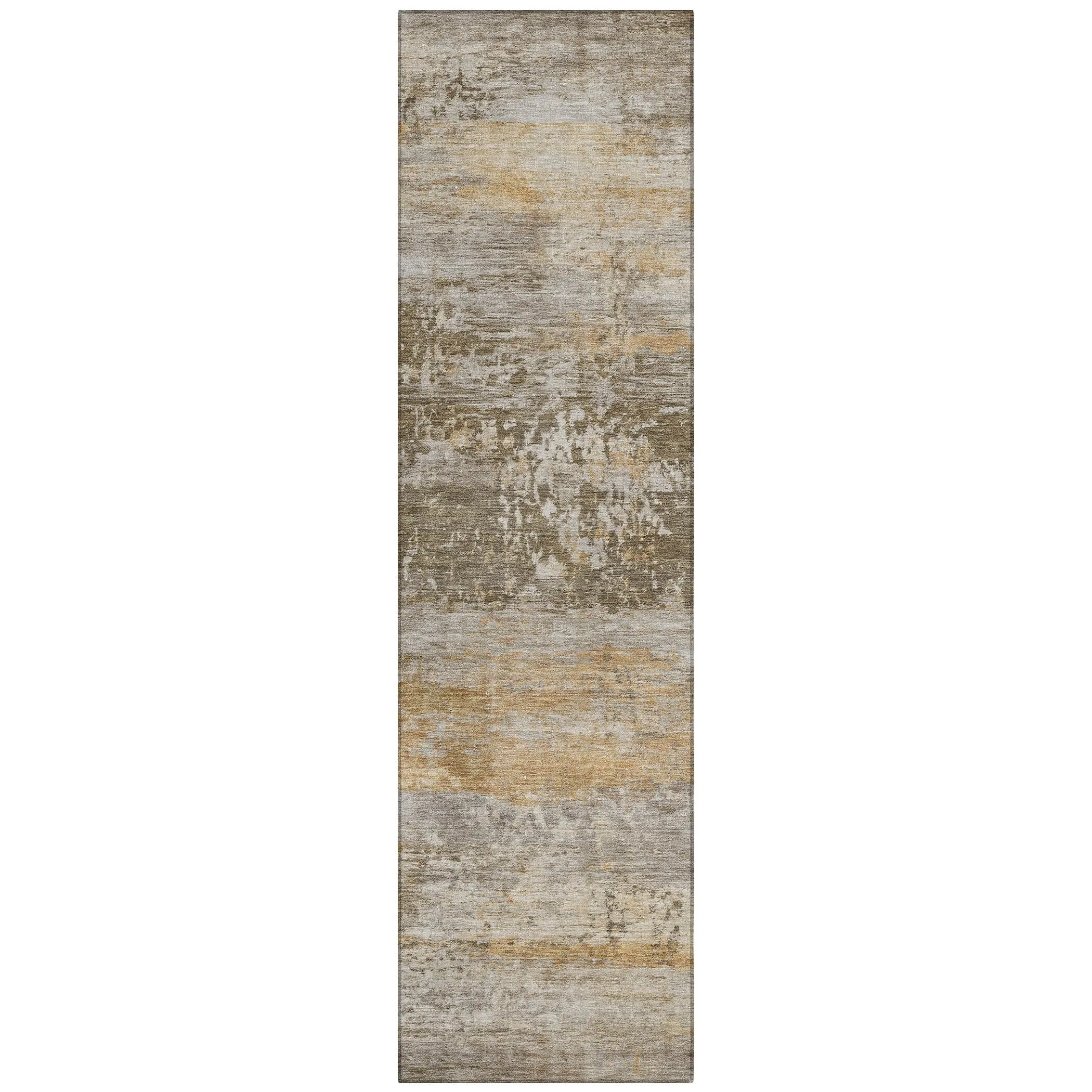 Machine Washable Indoor/Outdoor Contemporary Chantille Rug