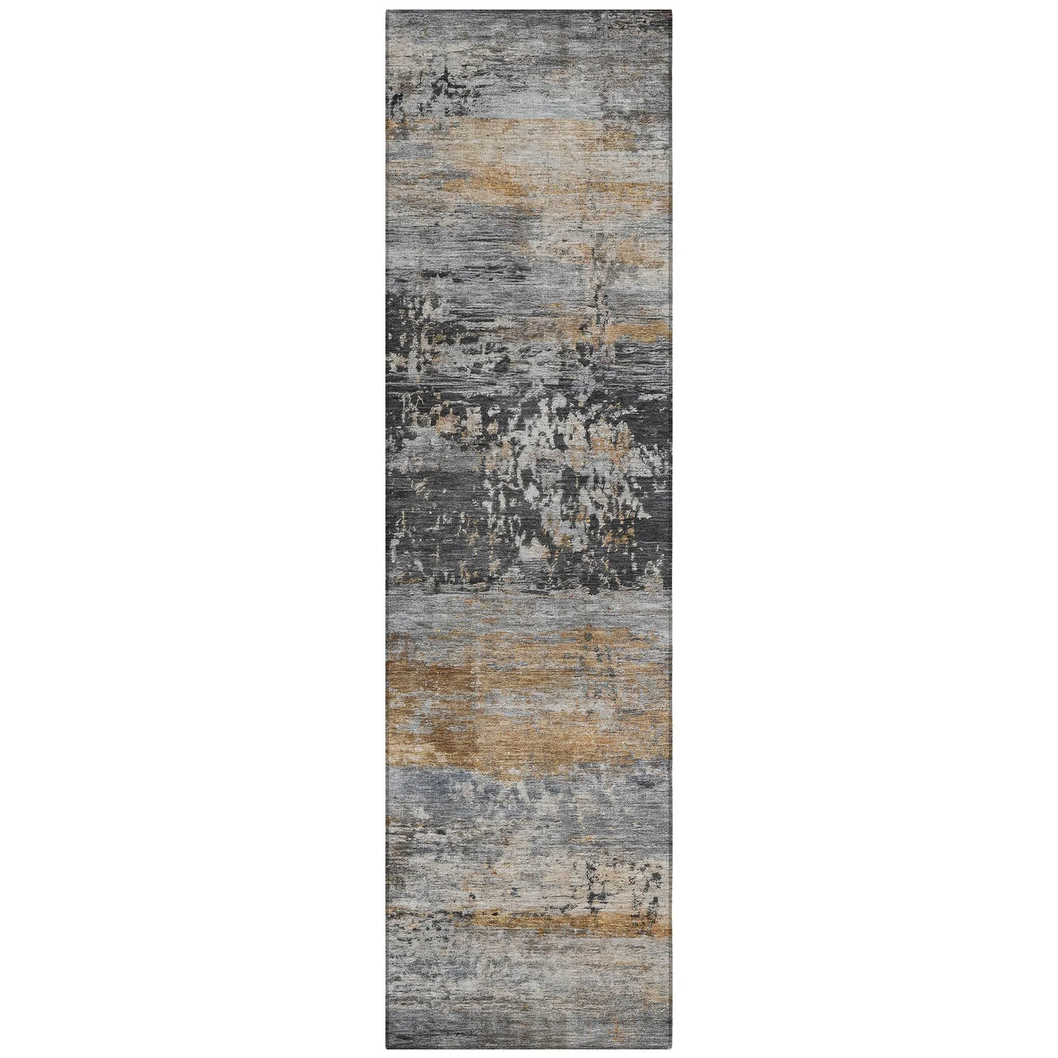 Machine Washable Indoor/Outdoor Contemporary Chantille Rug