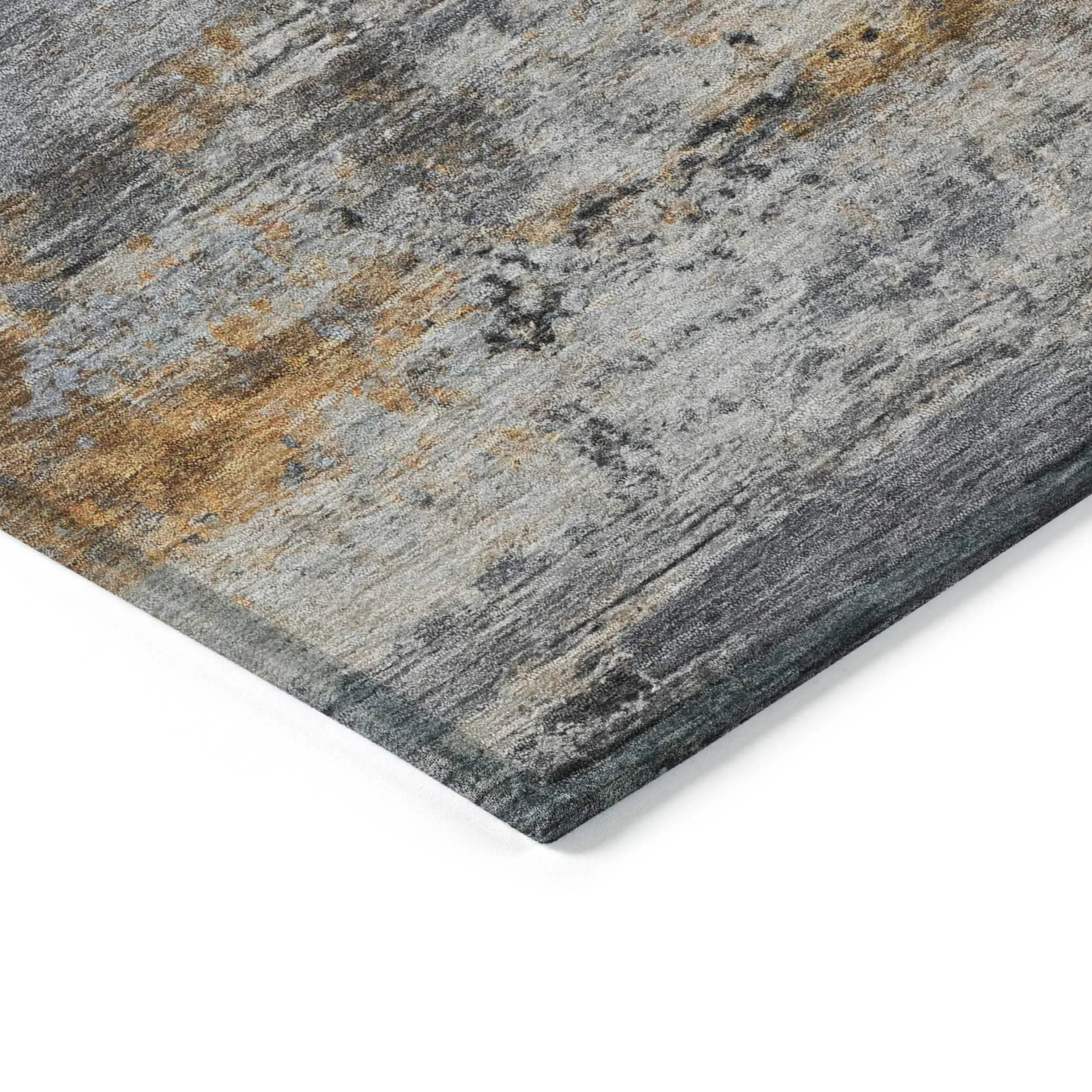 Machine Washable Indoor/Outdoor Contemporary Chantille Rug