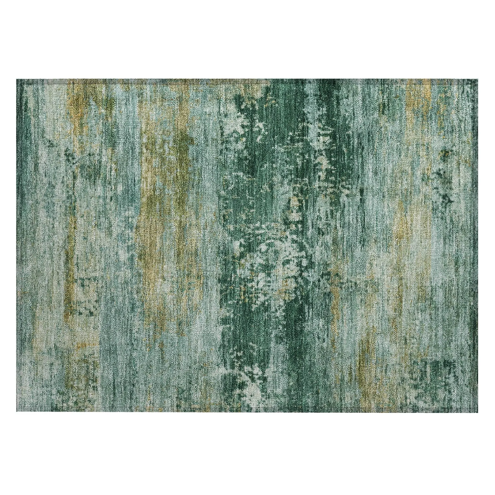 Machine Washable Indoor/Outdoor Contemporary Chantille Rug