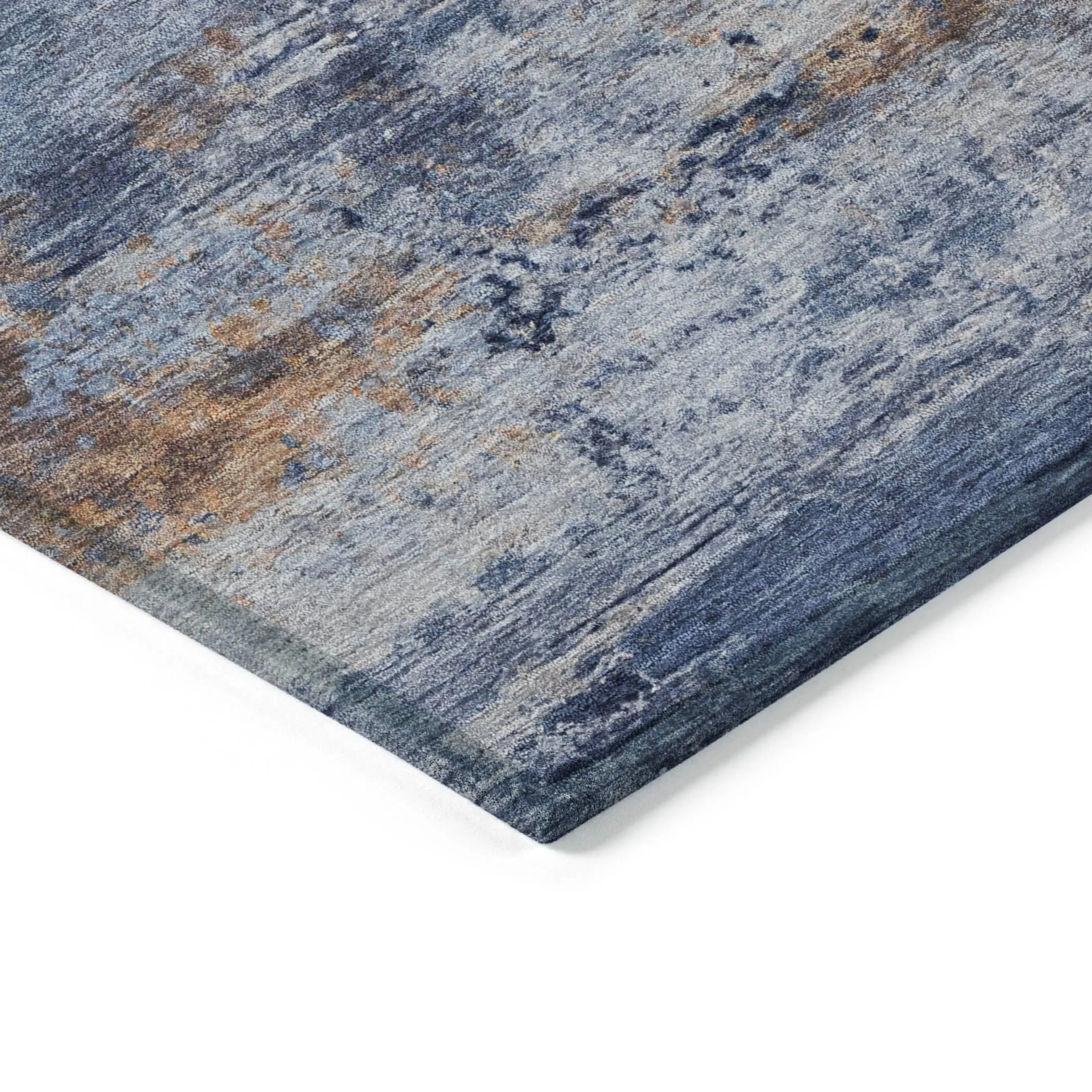 Machine Washable Indoor/Outdoor Contemporary Chantille Rug