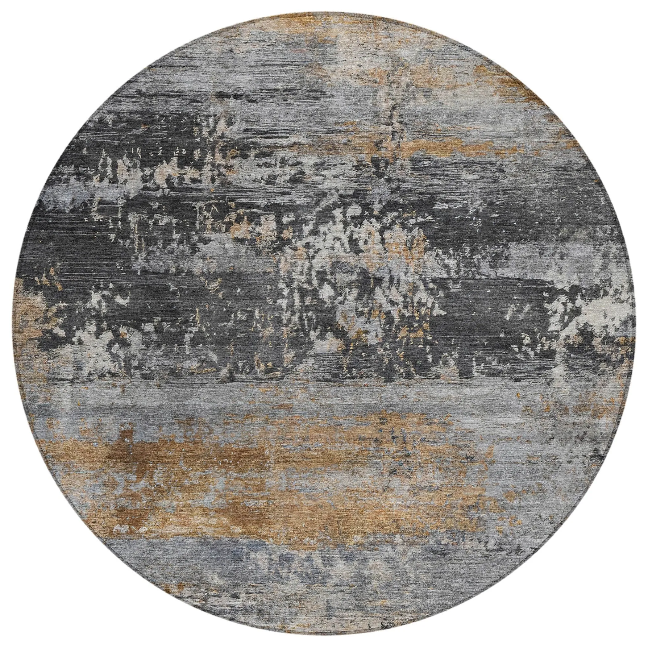 Machine Washable Indoor/Outdoor Contemporary Chantille Rug