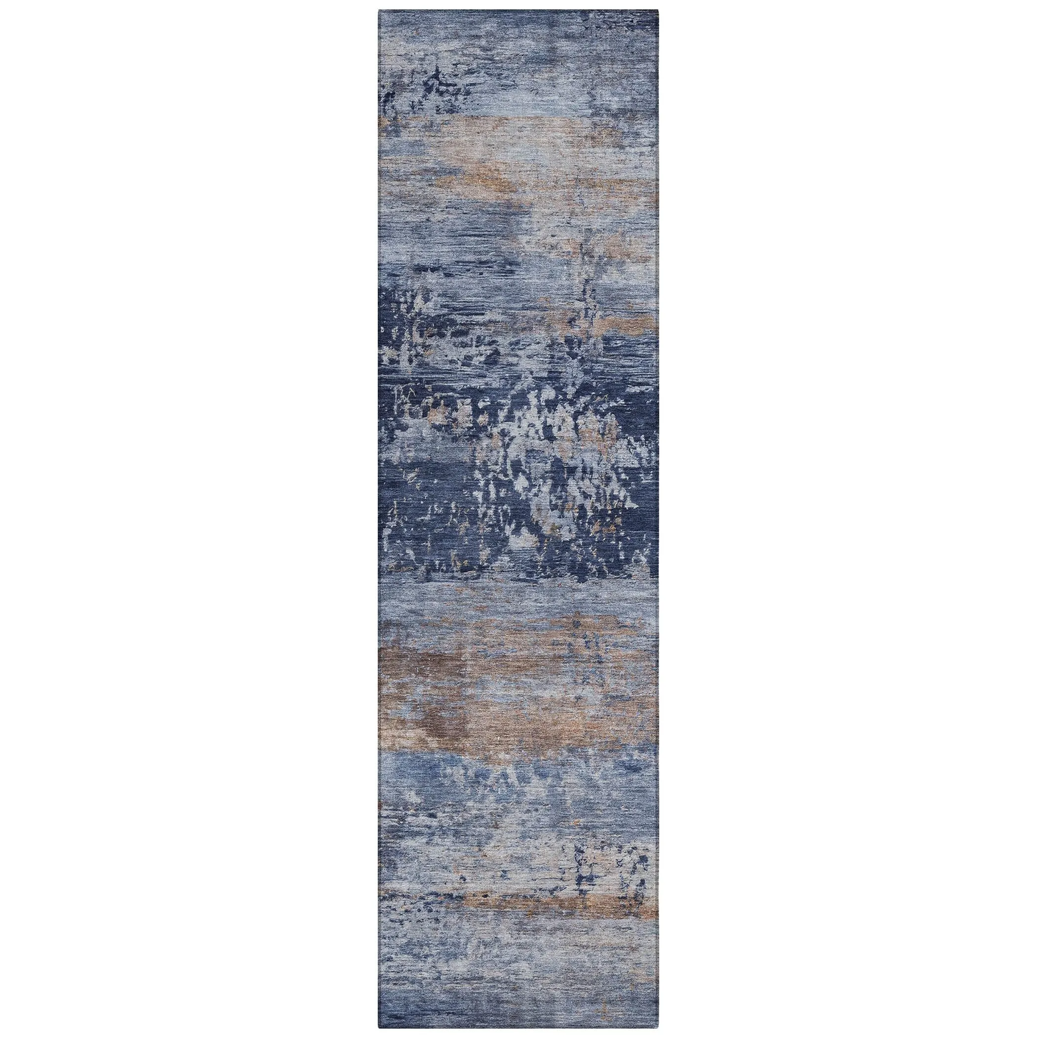 Machine Washable Indoor/Outdoor Contemporary Chantille Rug