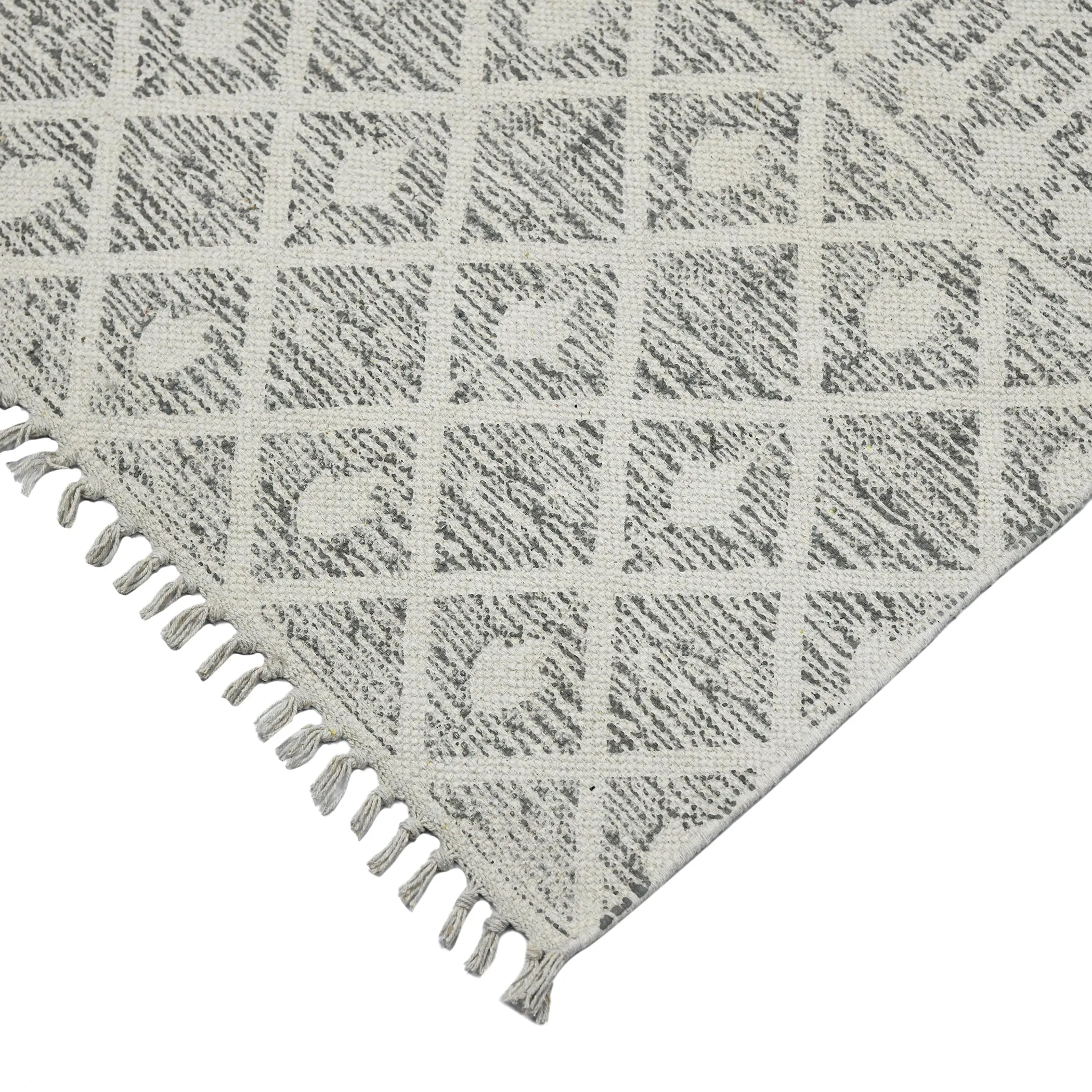 Magi Dianne Handmade Geometric Flatweave Cotton Rug