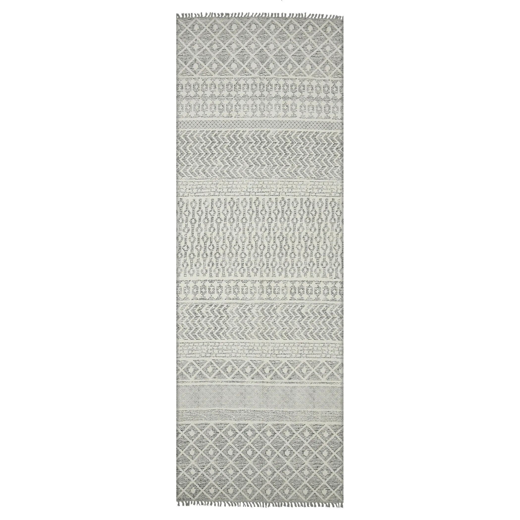 Magi Dianne Handmade Geometric Flatweave Cotton Rug
