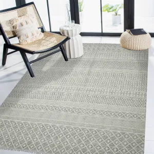 Magi Dianne Handmade Geometric Flatweave Cotton Rug