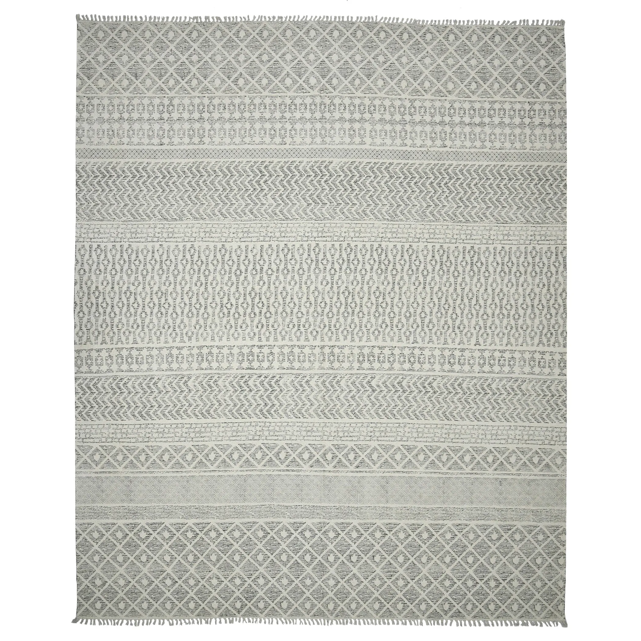 Magi Dianne Handmade Geometric Flatweave Cotton Rug