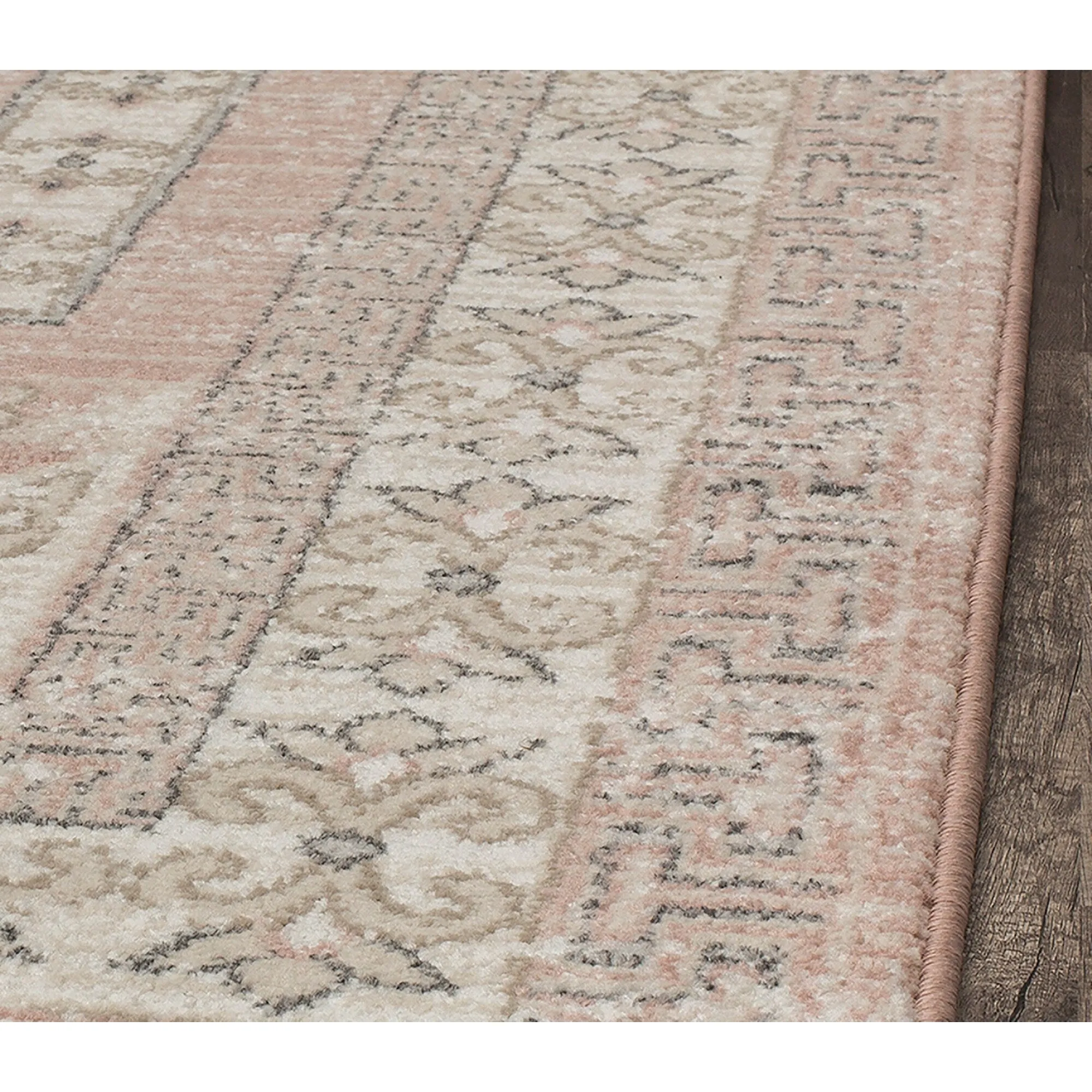 Magnolia Pink Vintage Transitional Area Rug