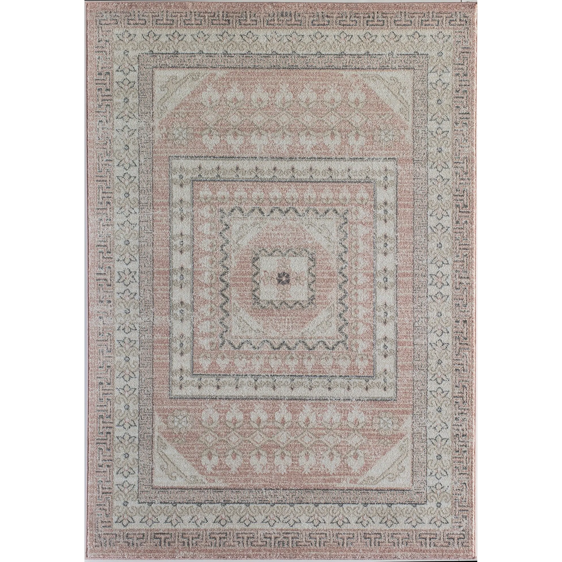 Magnolia Pink Vintage Transitional Area Rug