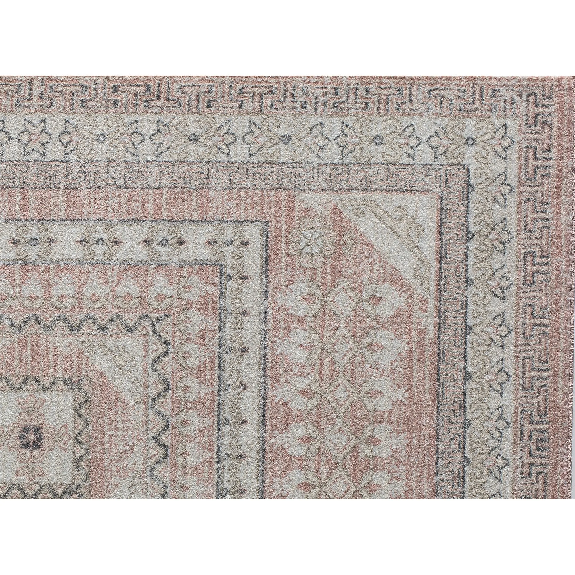Magnolia Pink Vintage Transitional Area Rug