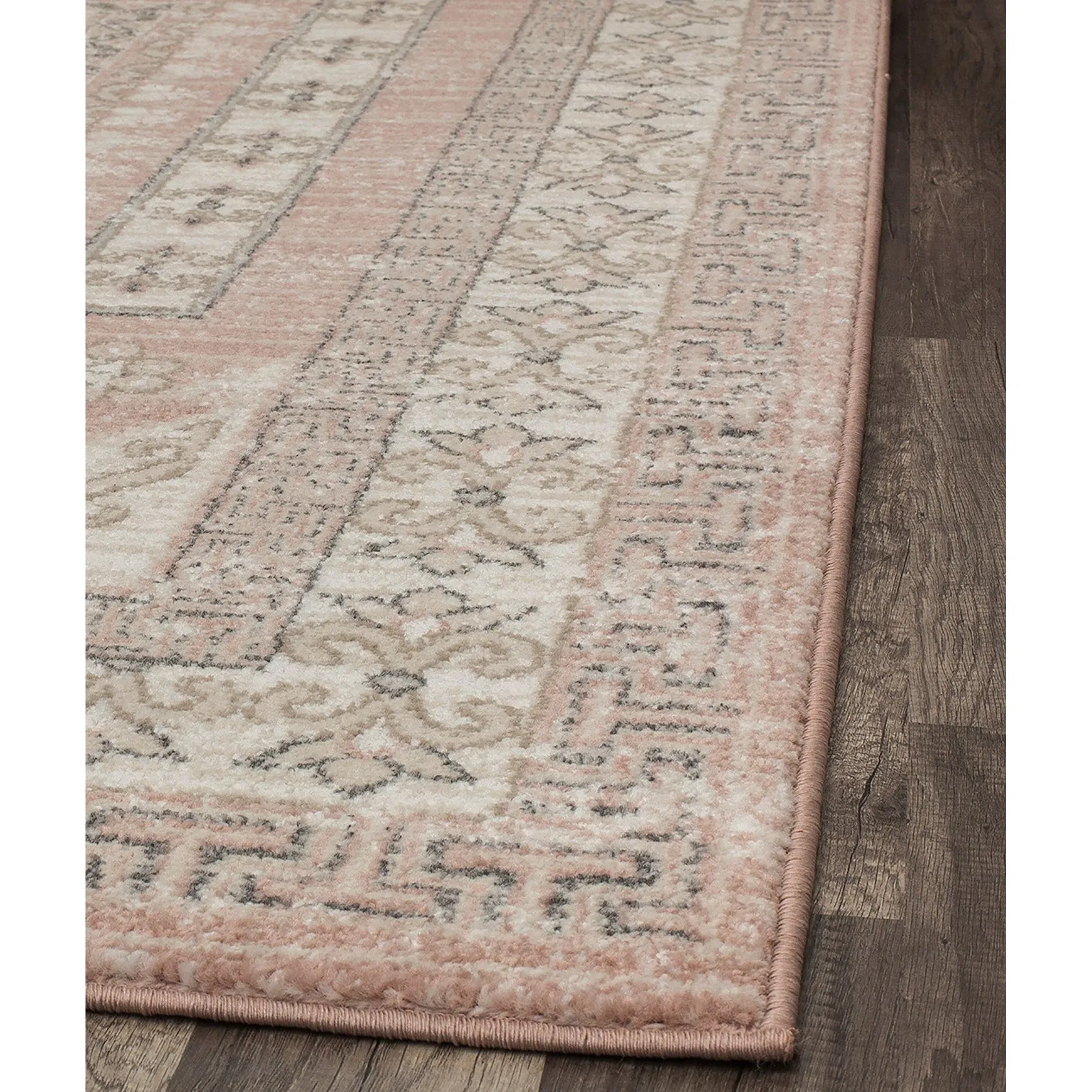 Magnolia Pink Vintage Transitional Area Rug
