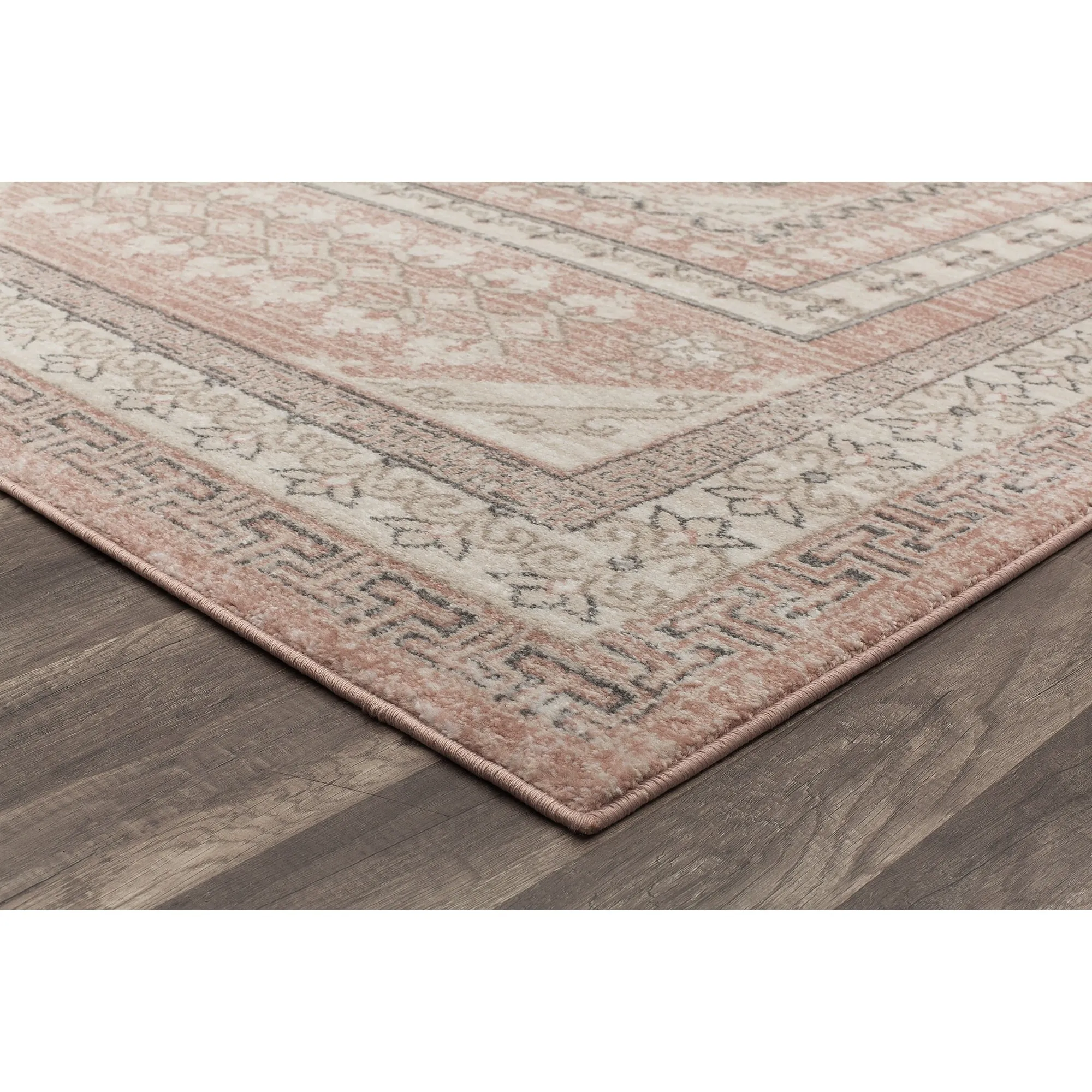 Magnolia Pink Vintage Transitional Area Rug