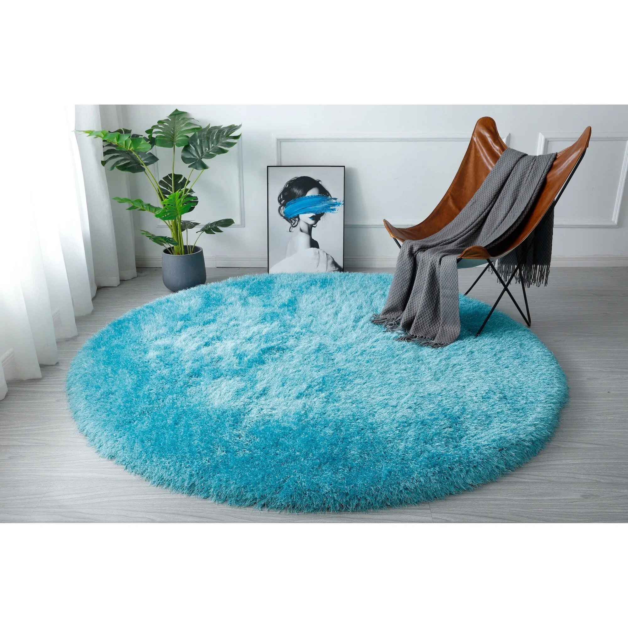 Manhattan Polyester Shag Area Rug