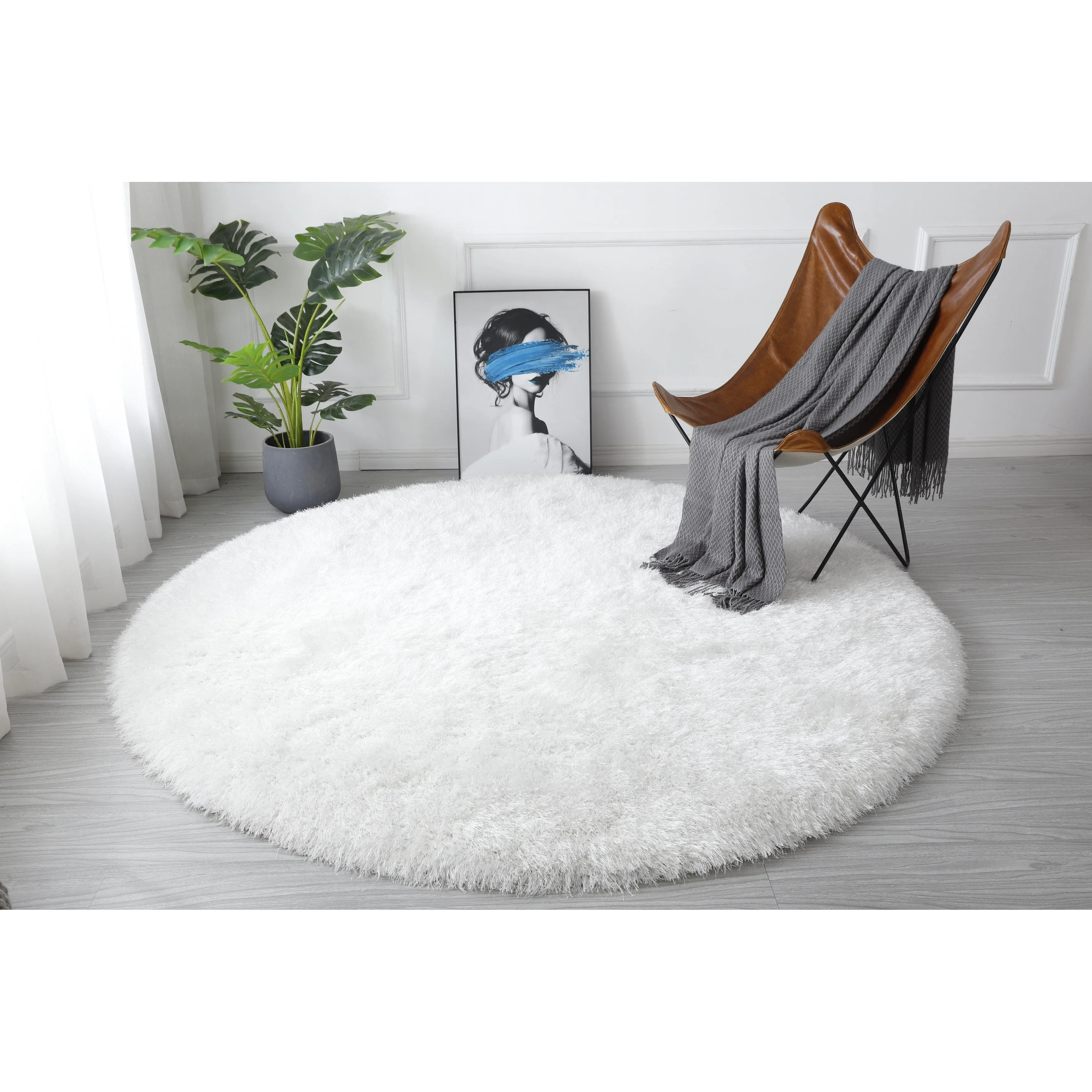 Manhattan Polyester Shag Area Rug