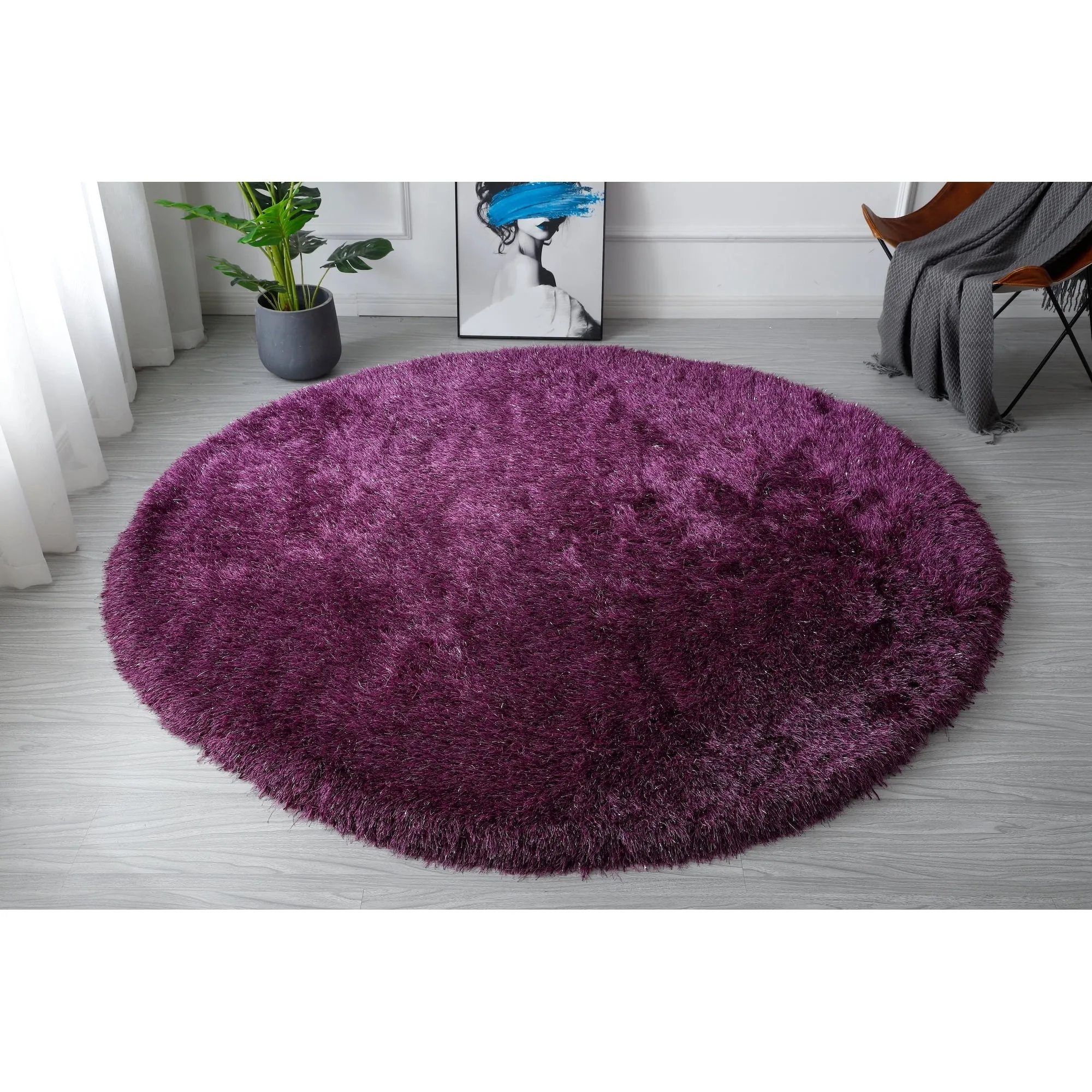 Manhattan Polyester Shag Area Rug