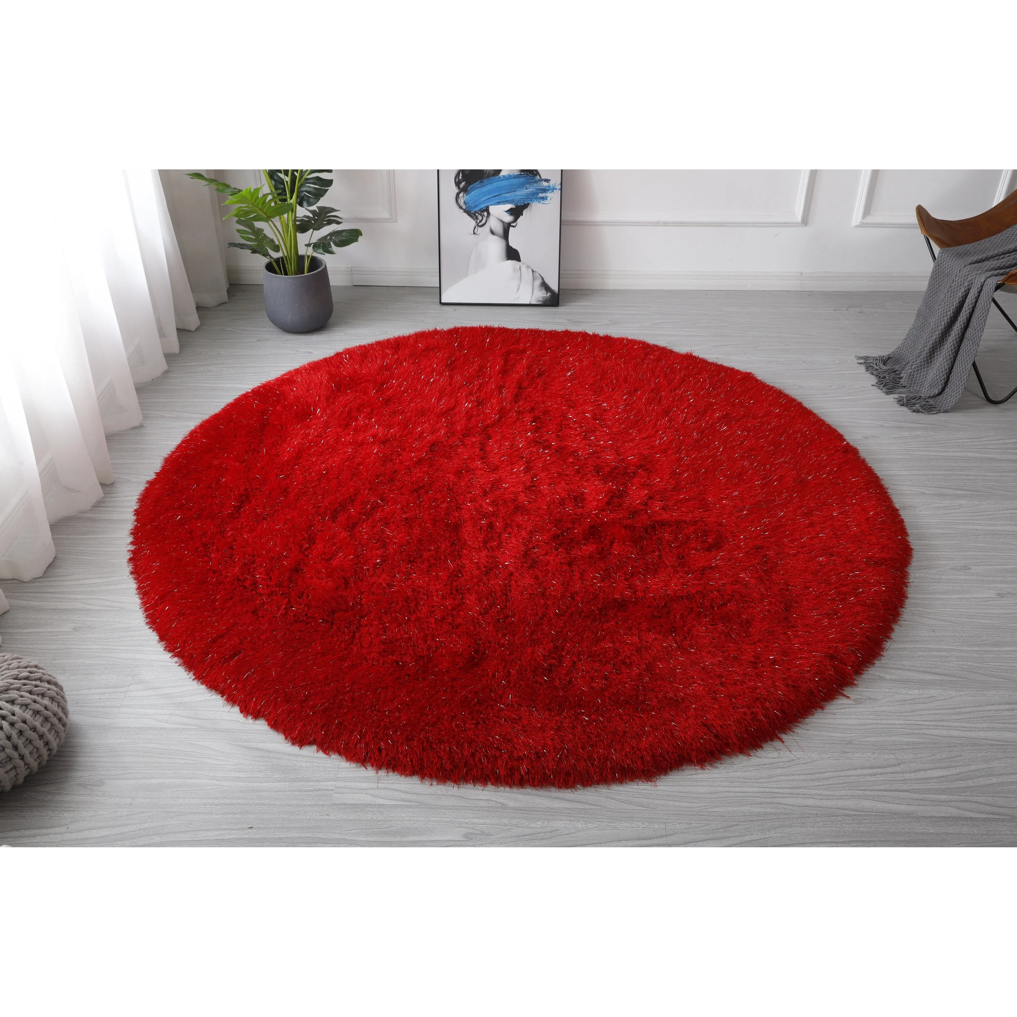 Manhattan Polyester Shag Area Rug