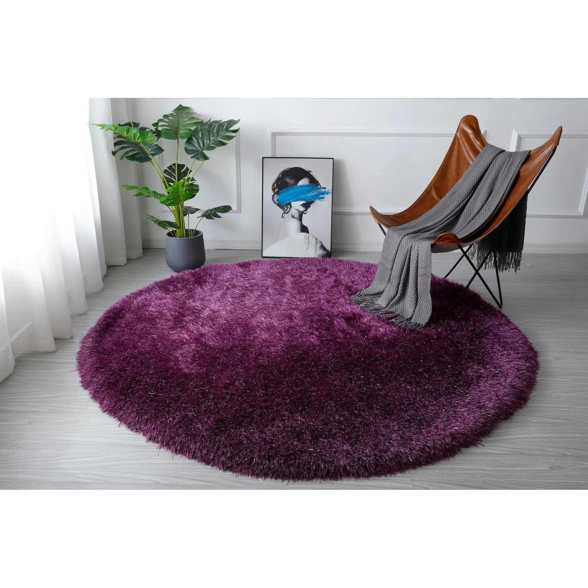 Manhattan Polyester Shag Area Rug