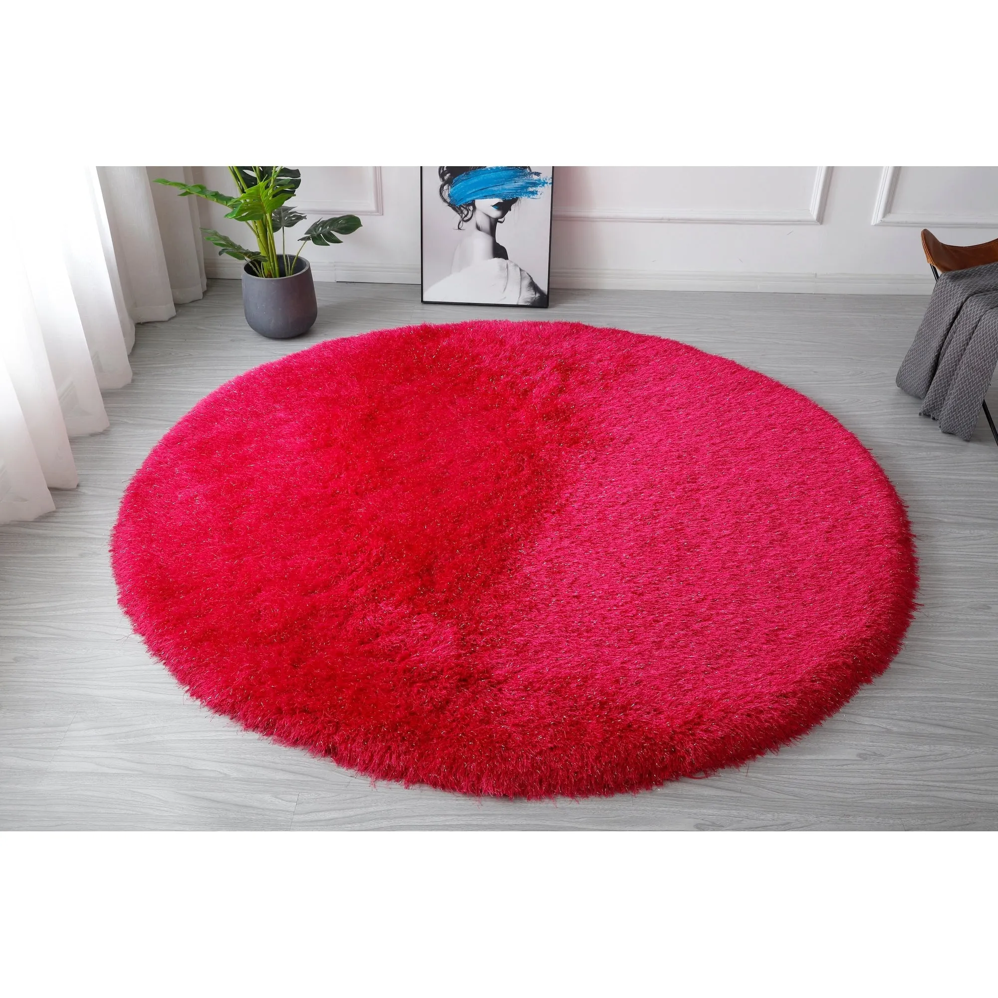 Manhattan Polyester Shag Area Rug