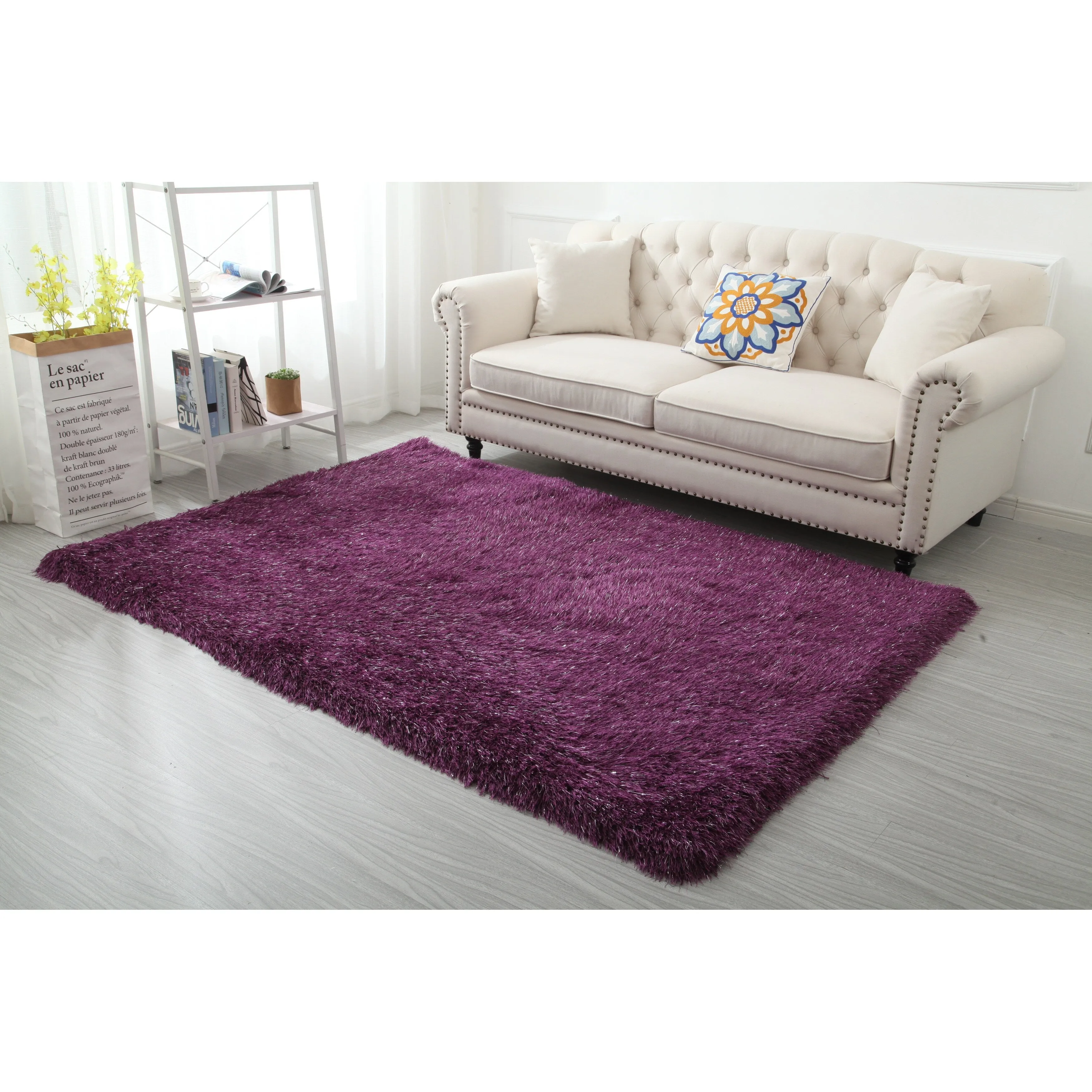 Manhattan Polyester Shag Area Rug
