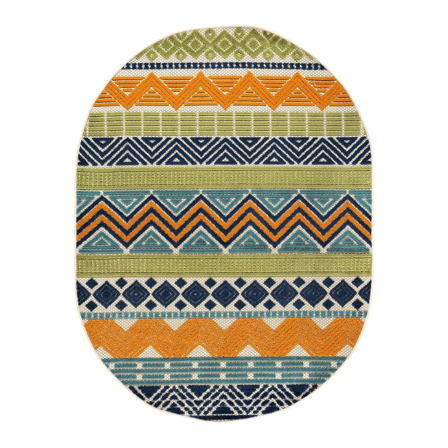 Marbella Contemporary Boho Indoor/Outdoor Area Rug