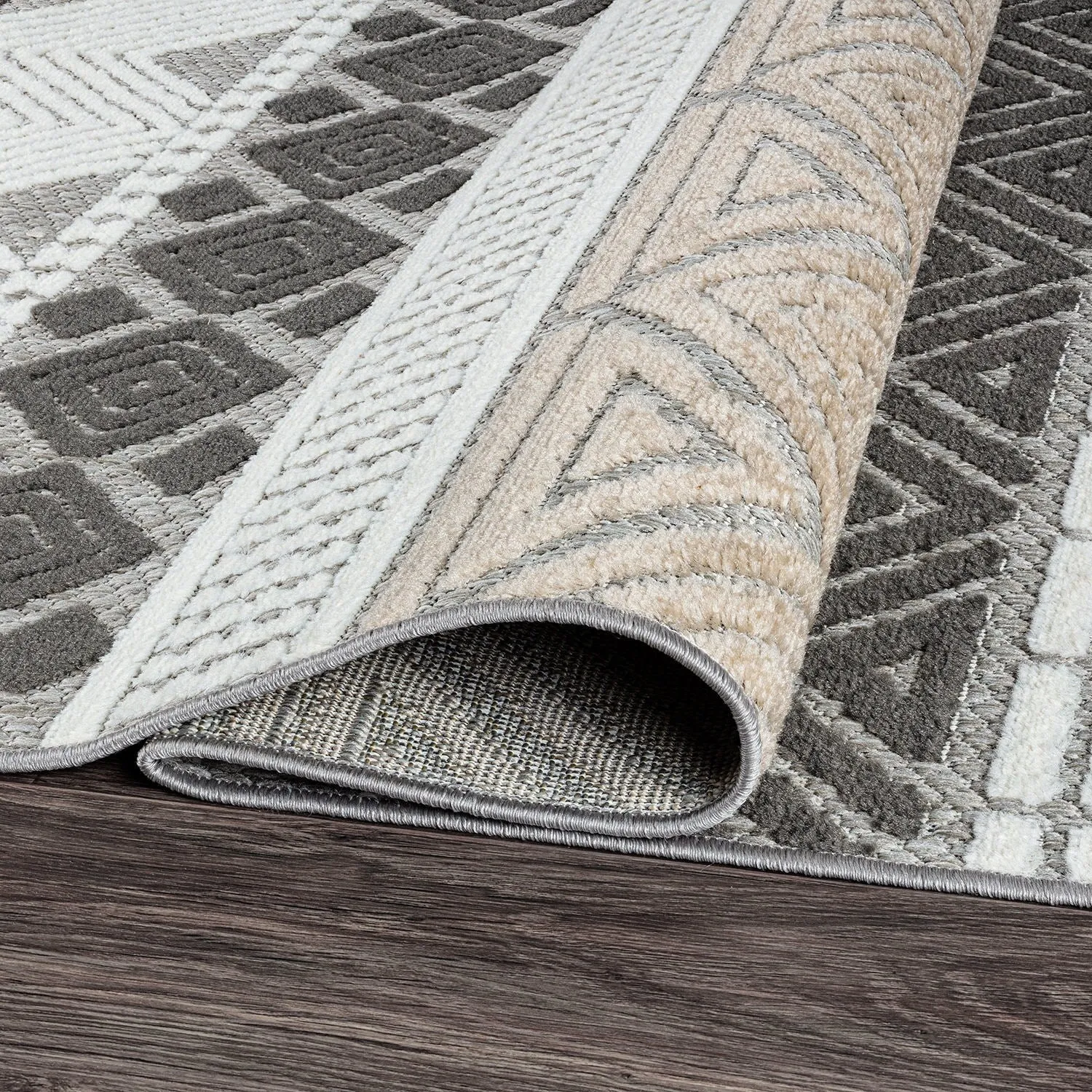 Marbella Contemporary Boho Indoor/Outdoor Area Rug