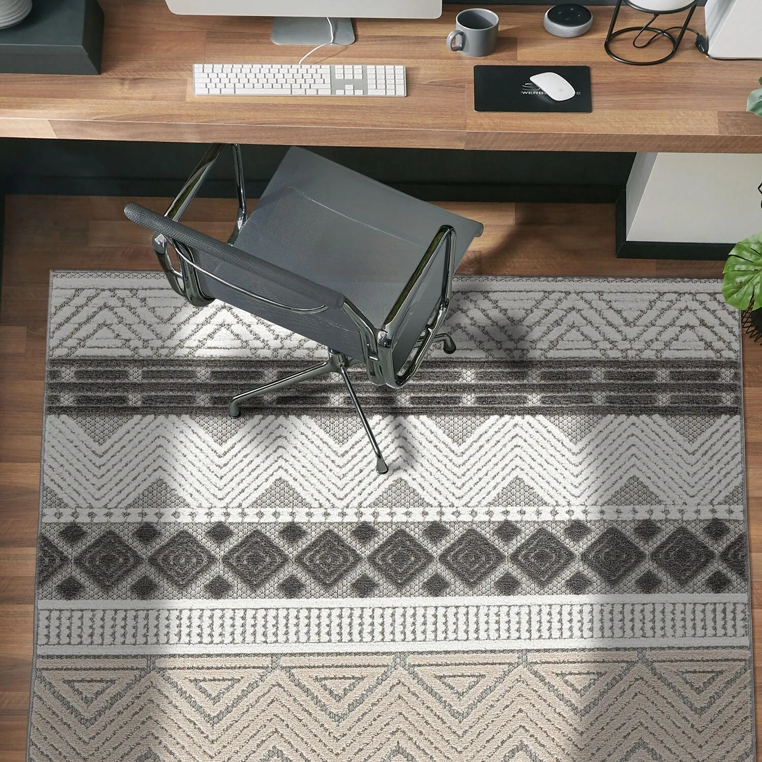 Marbella Contemporary Boho Indoor/Outdoor Area Rug