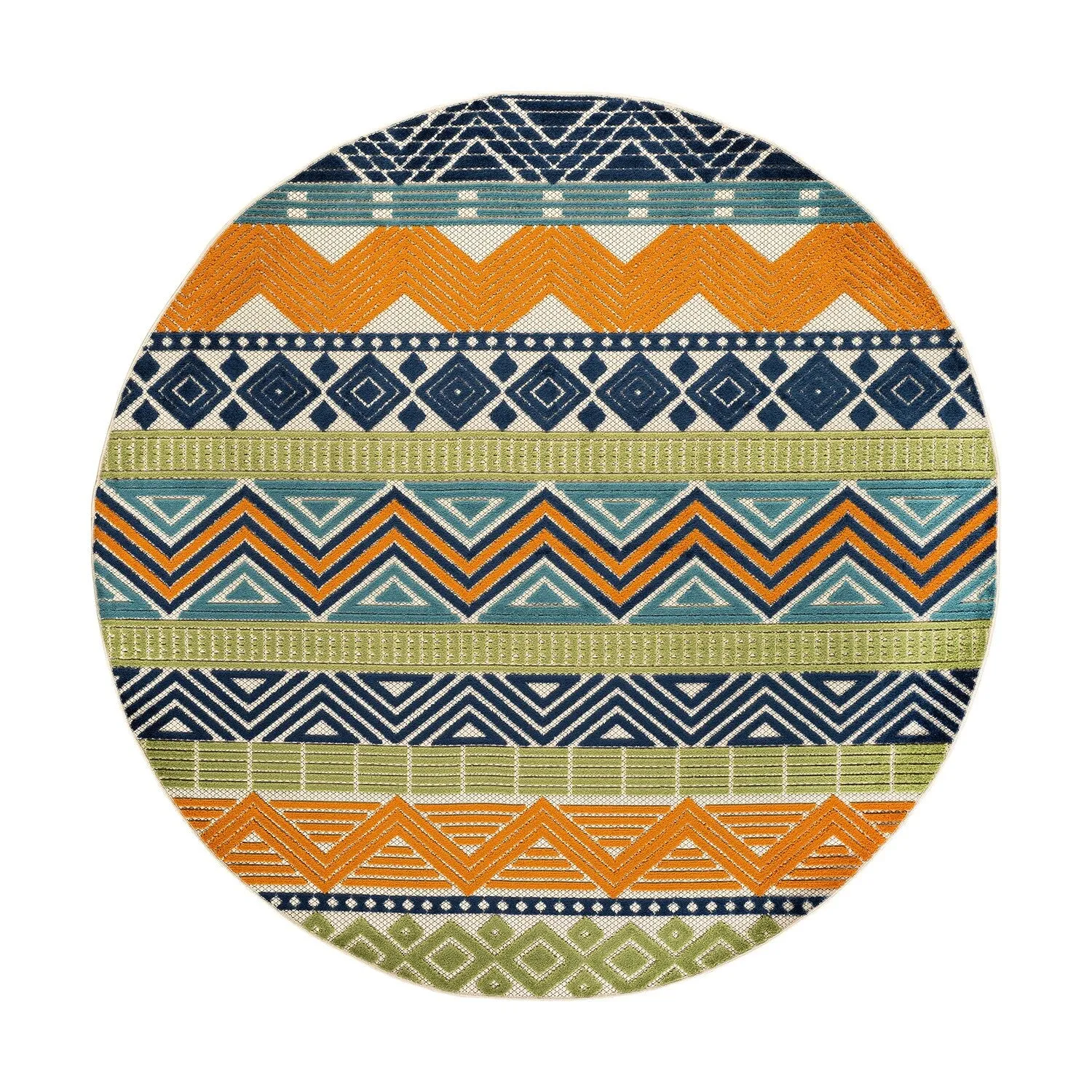 Marbella Contemporary Boho Indoor/Outdoor Area Rug