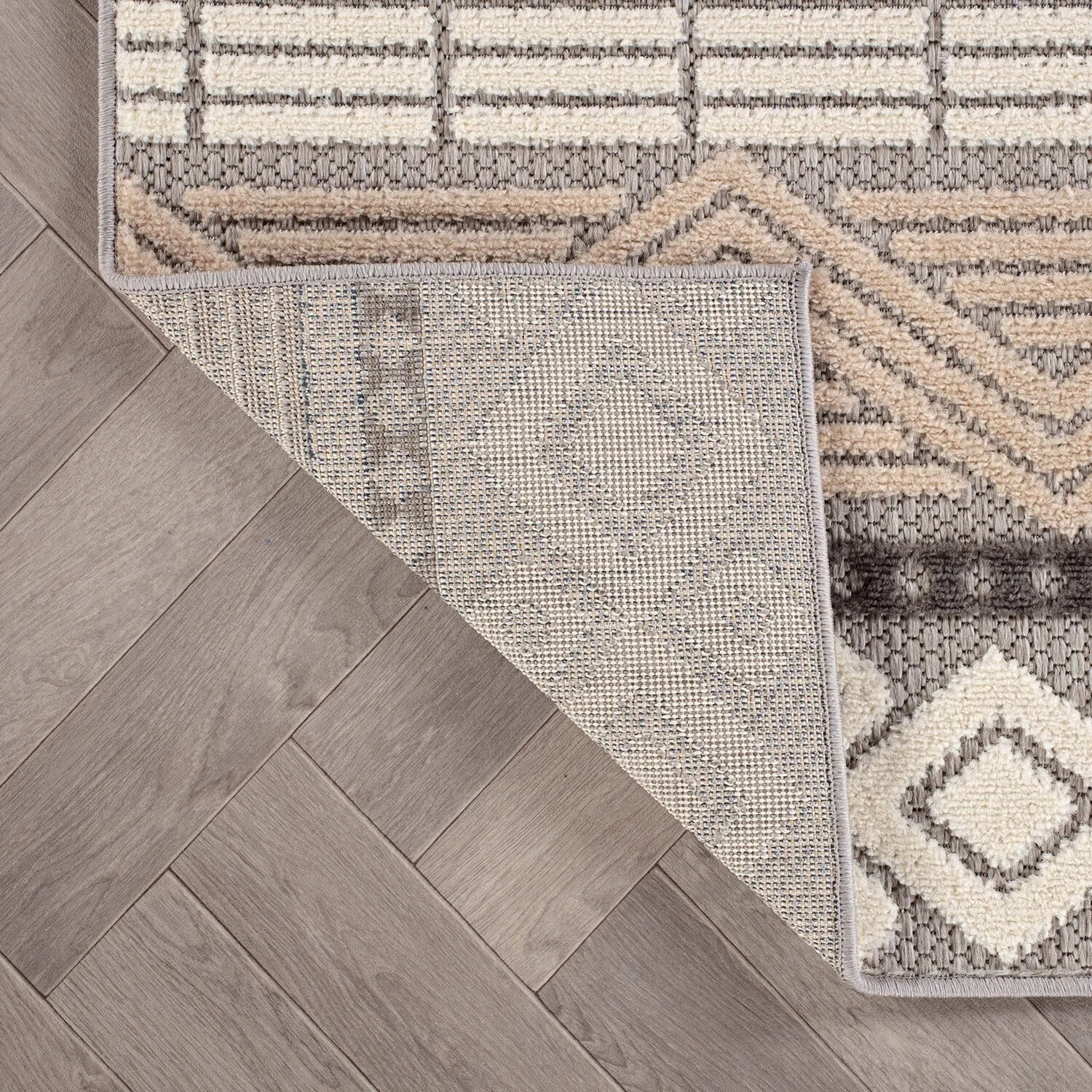 Marbella Contemporary Boho Indoor/Outdoor Area Rug