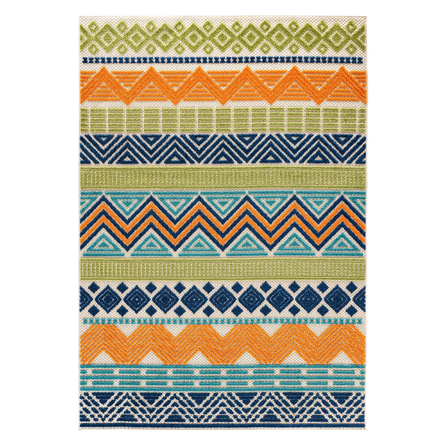 Marbella Contemporary Boho Indoor/Outdoor Area Rug