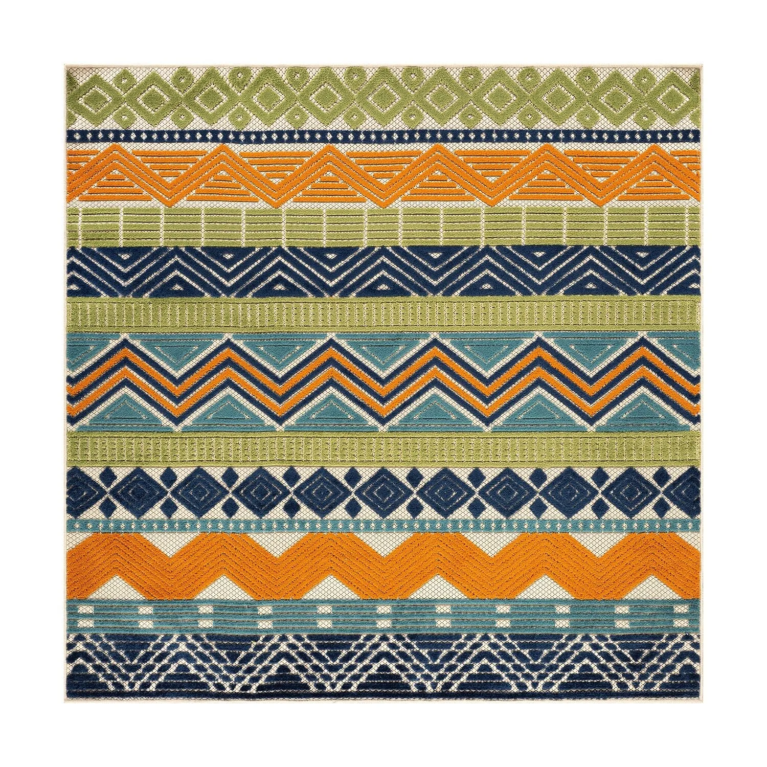 Marbella Contemporary Boho Indoor/Outdoor Area Rug