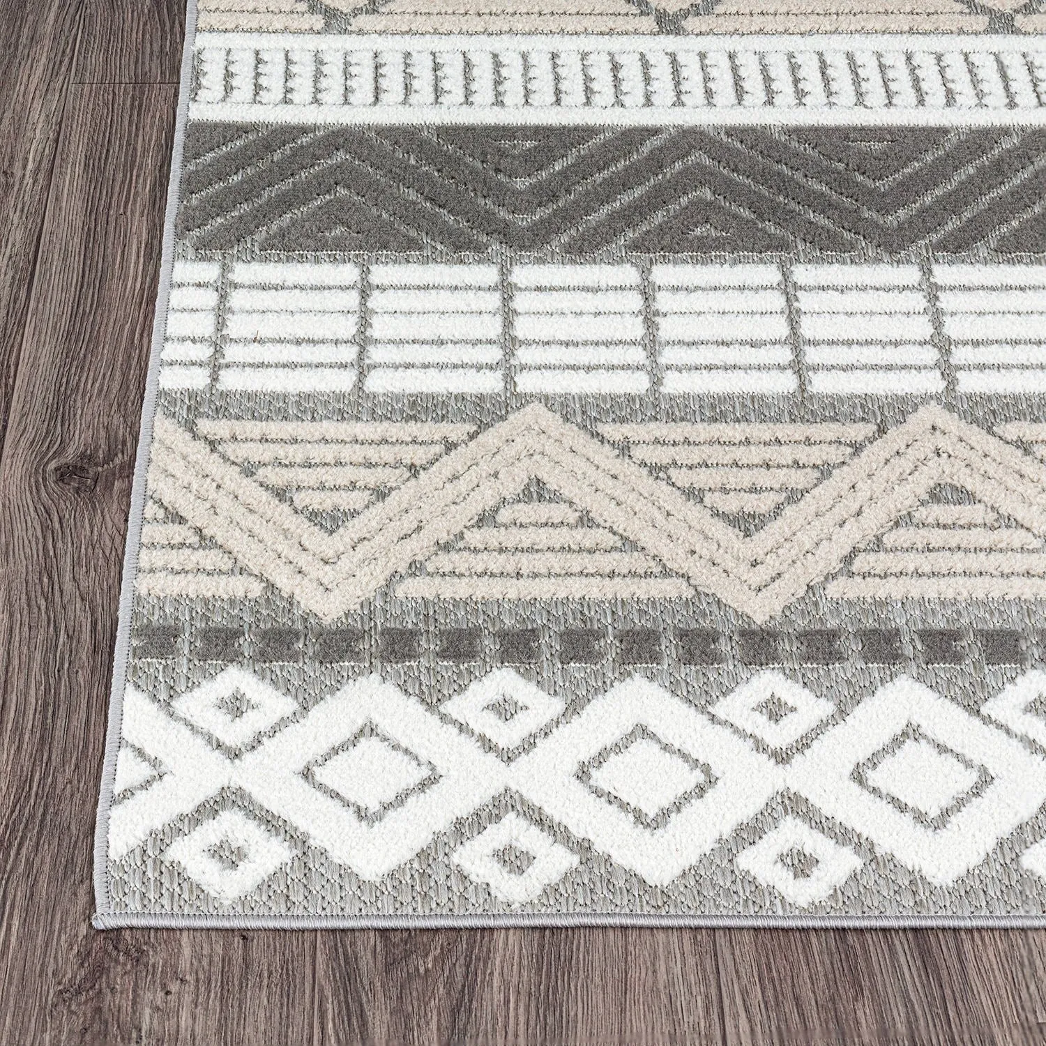 Marbella Contemporary Boho Indoor/Outdoor Area Rug