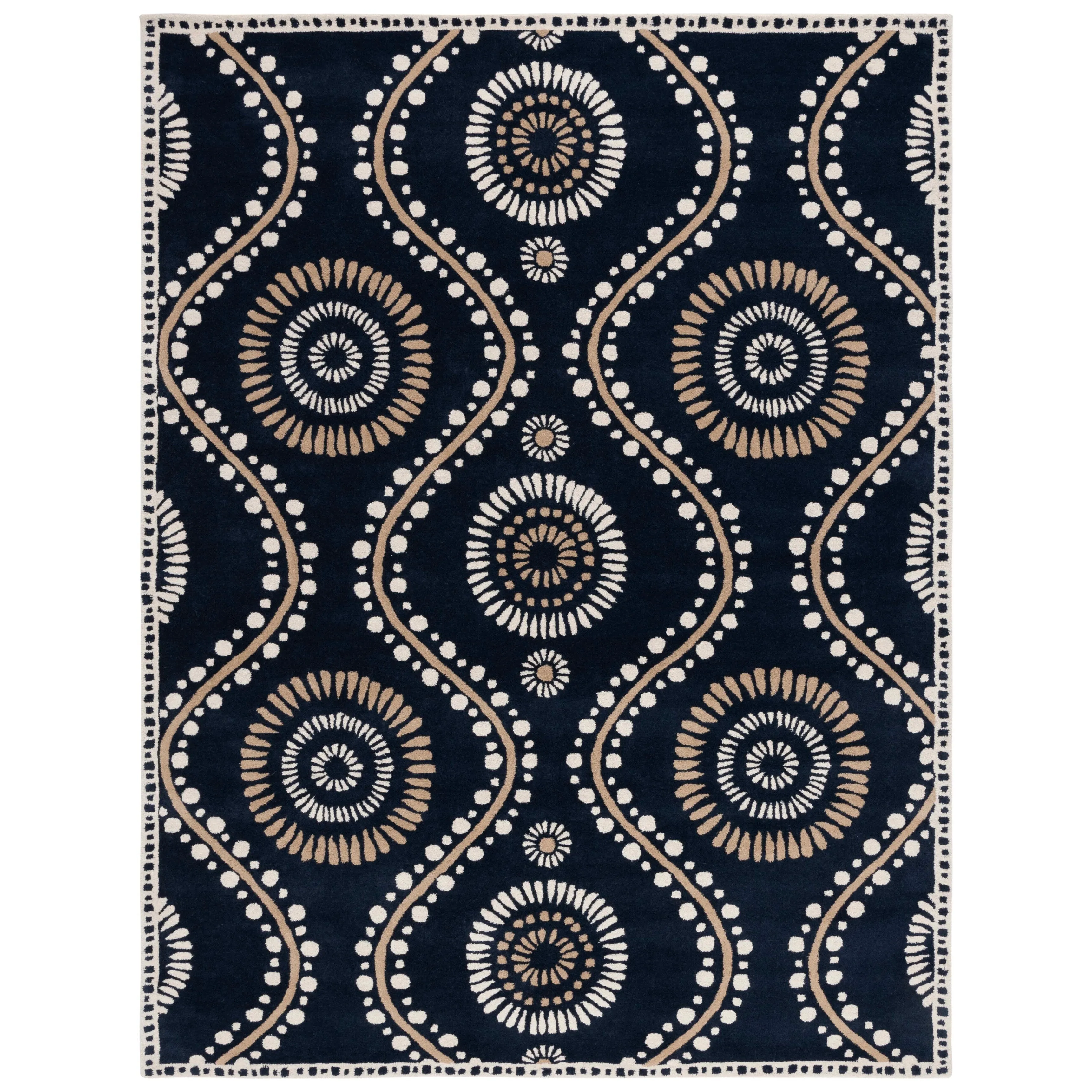 Martha Stewart by SAFAVIEH Handmade Ogee Dot Wool Rug