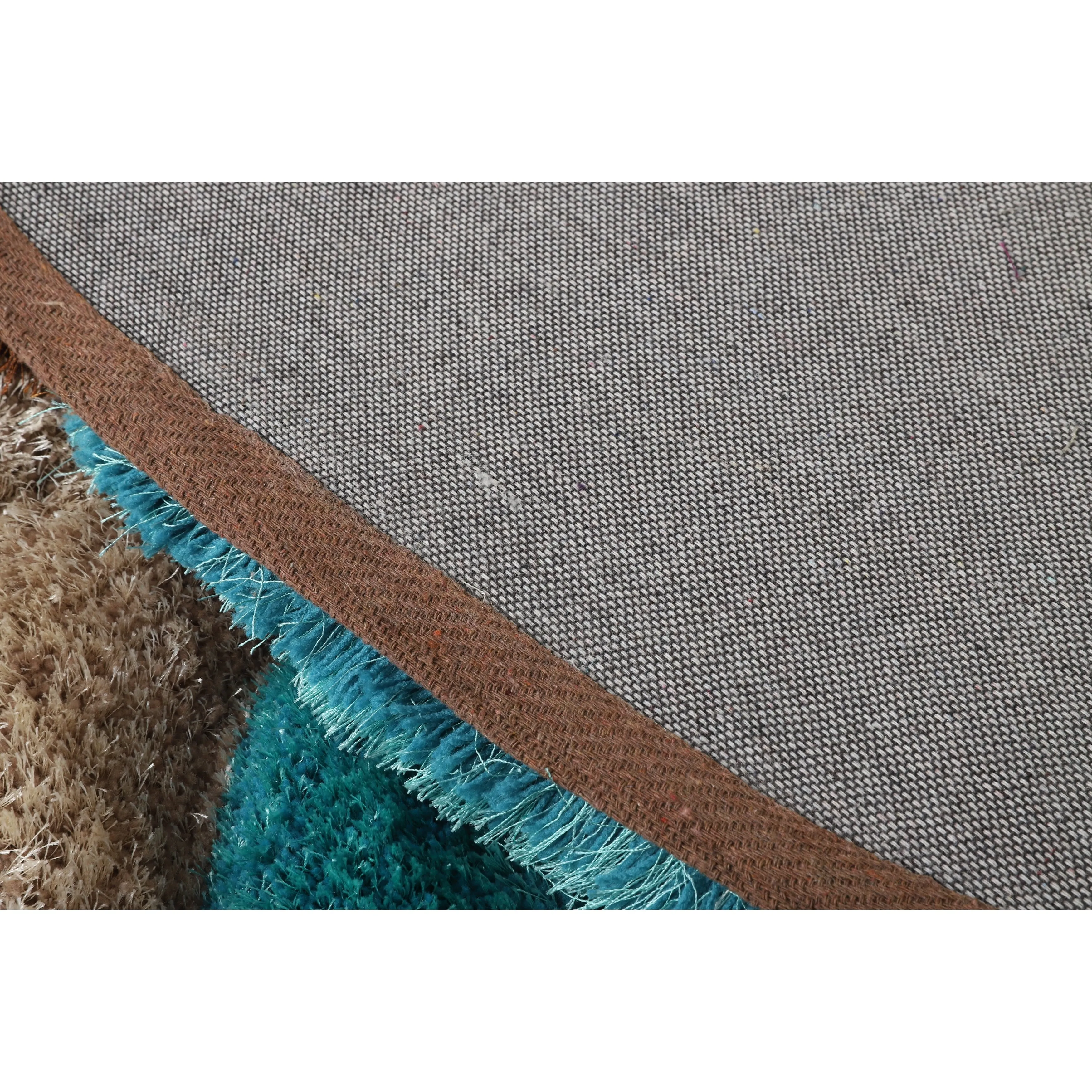 Mateos Shag Collection Swirl Area Rug
