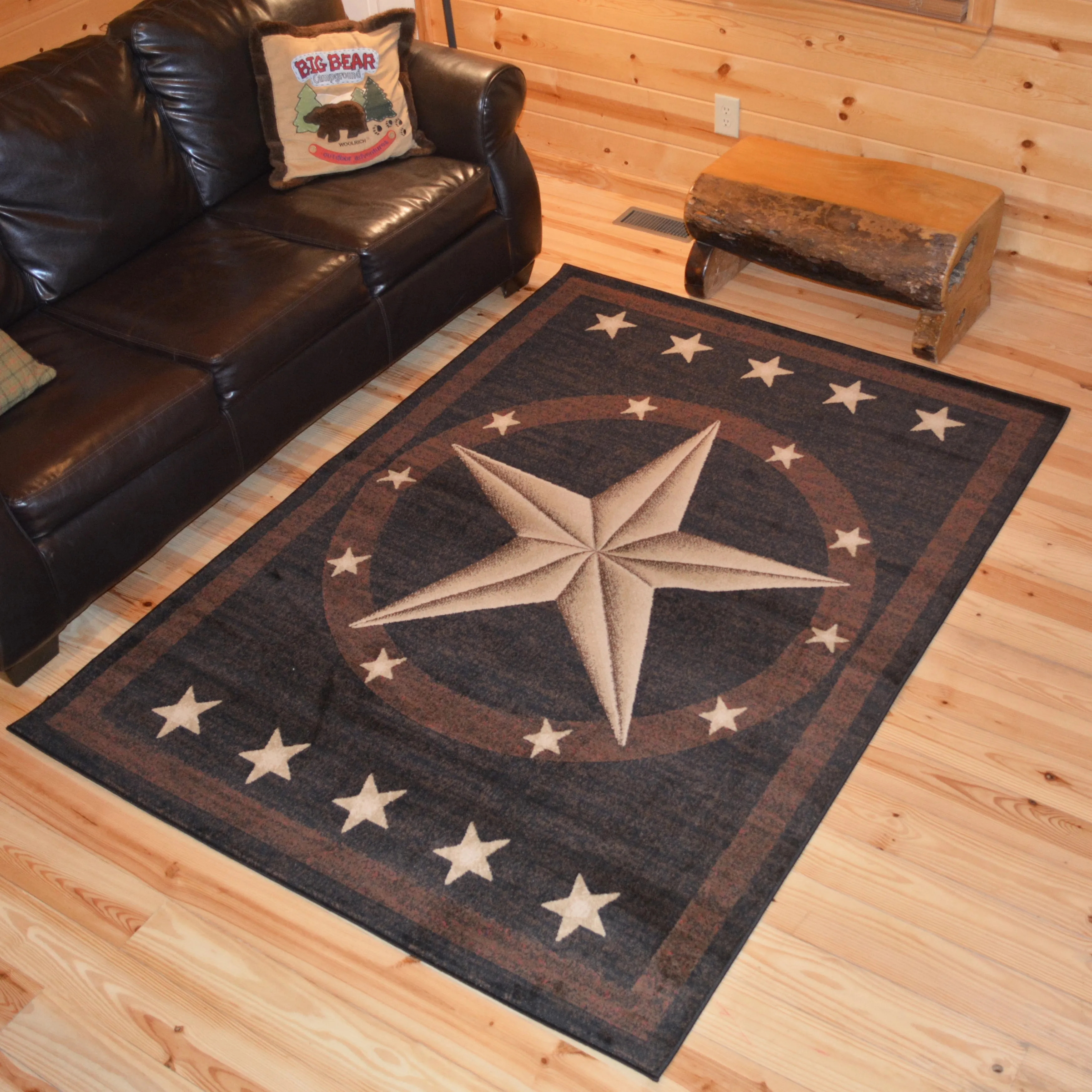 Mayberry Hearthside Western Star Lodge Area Rug