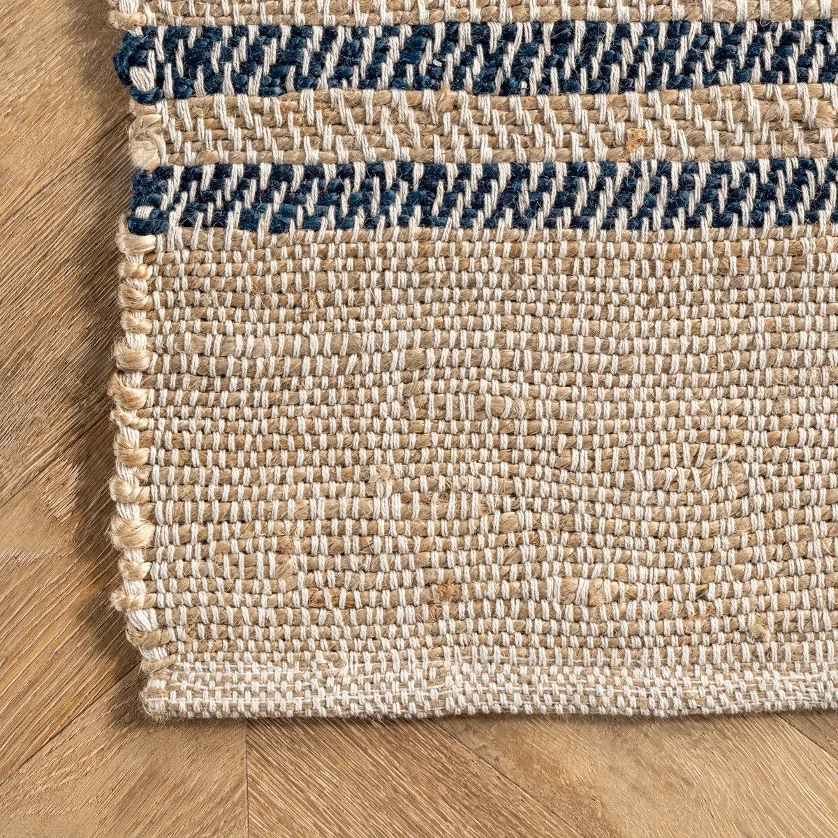Meadow Striped Jute Area Rug