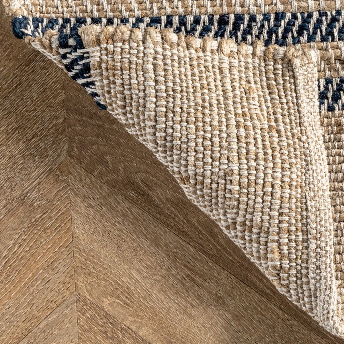 Meadow Striped Jute Area Rug