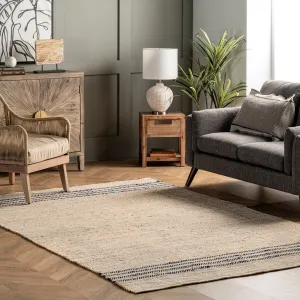 Meadow Striped Jute Area Rug