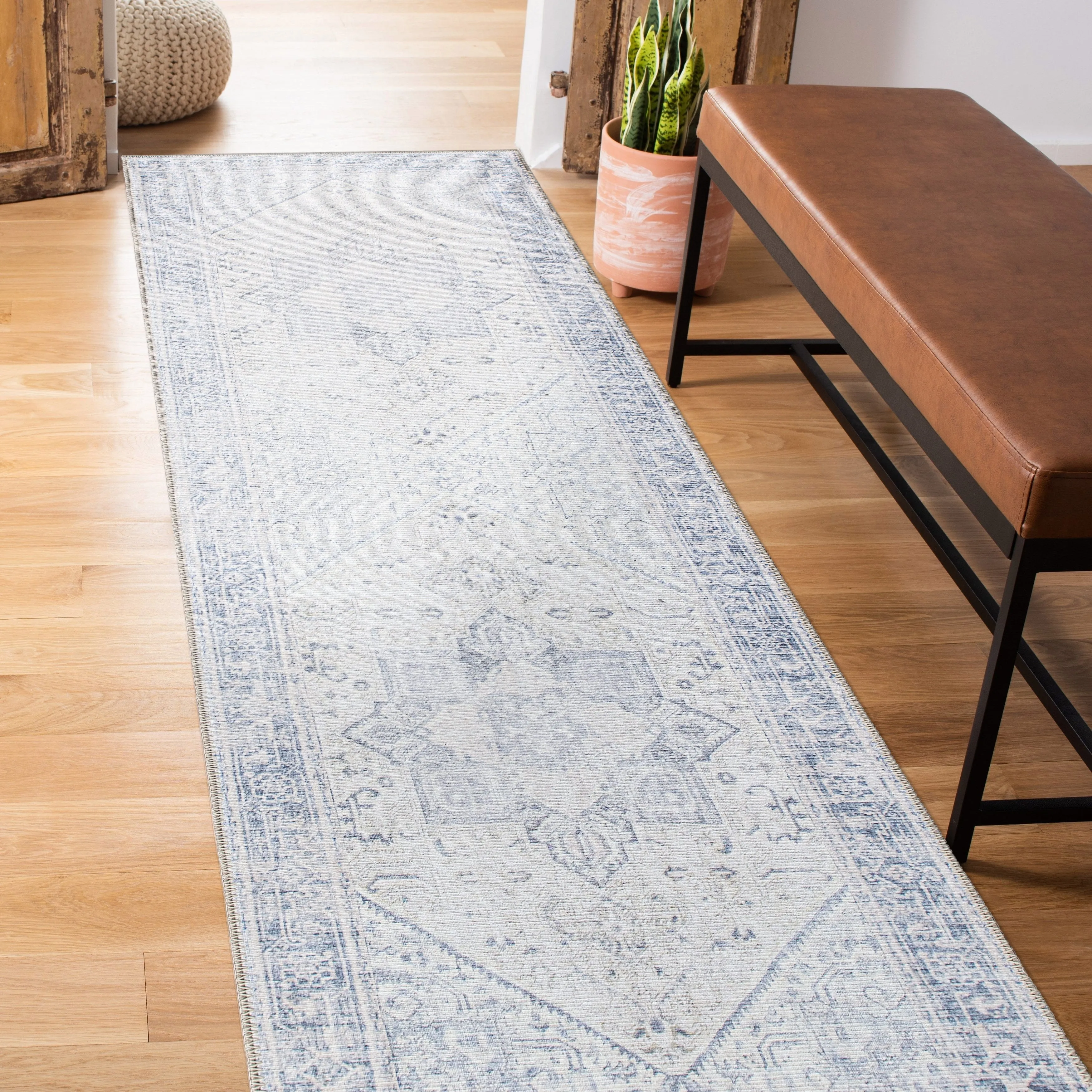 Medallion Boho Machine Washable Area Rug
