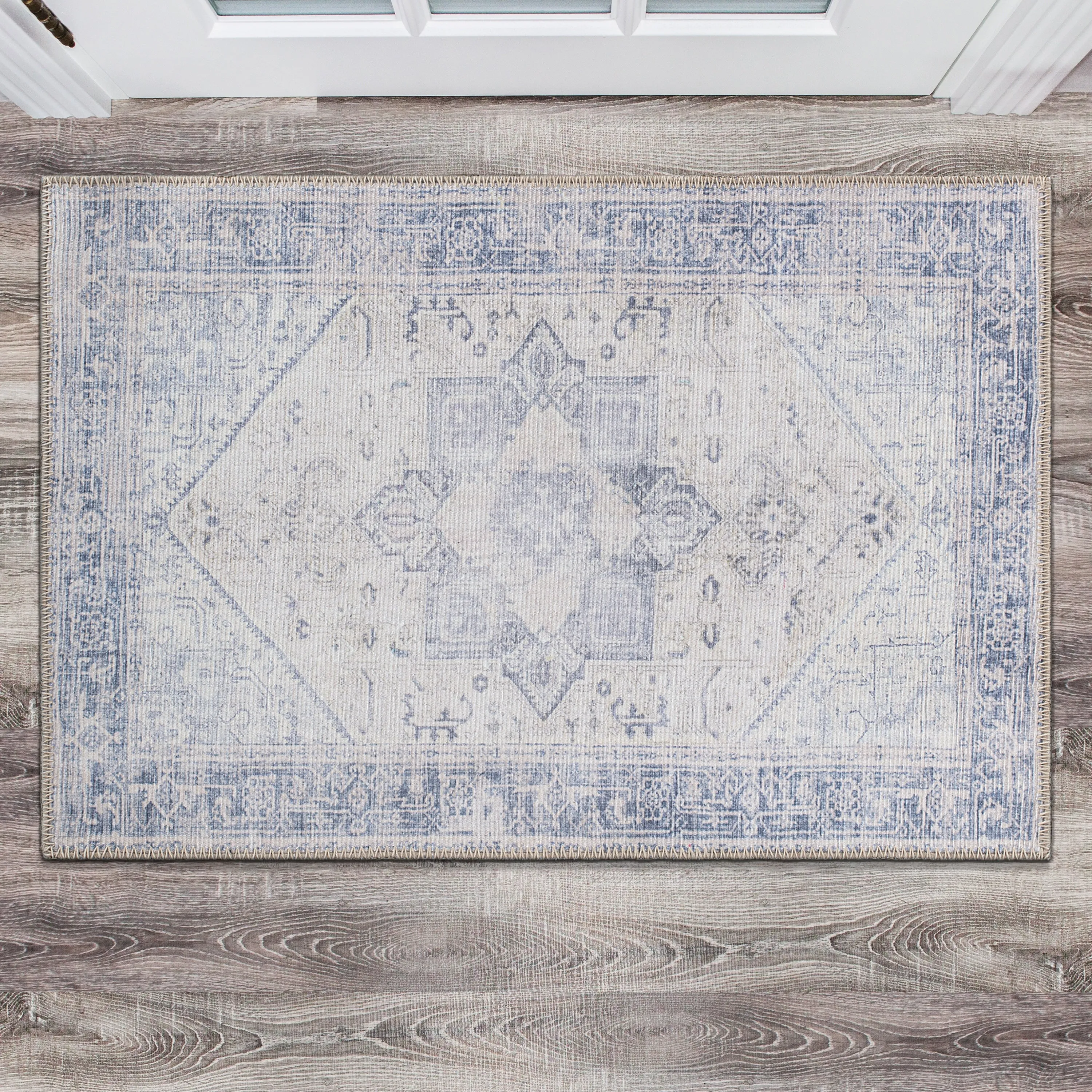 Medallion Boho Machine Washable Area Rug