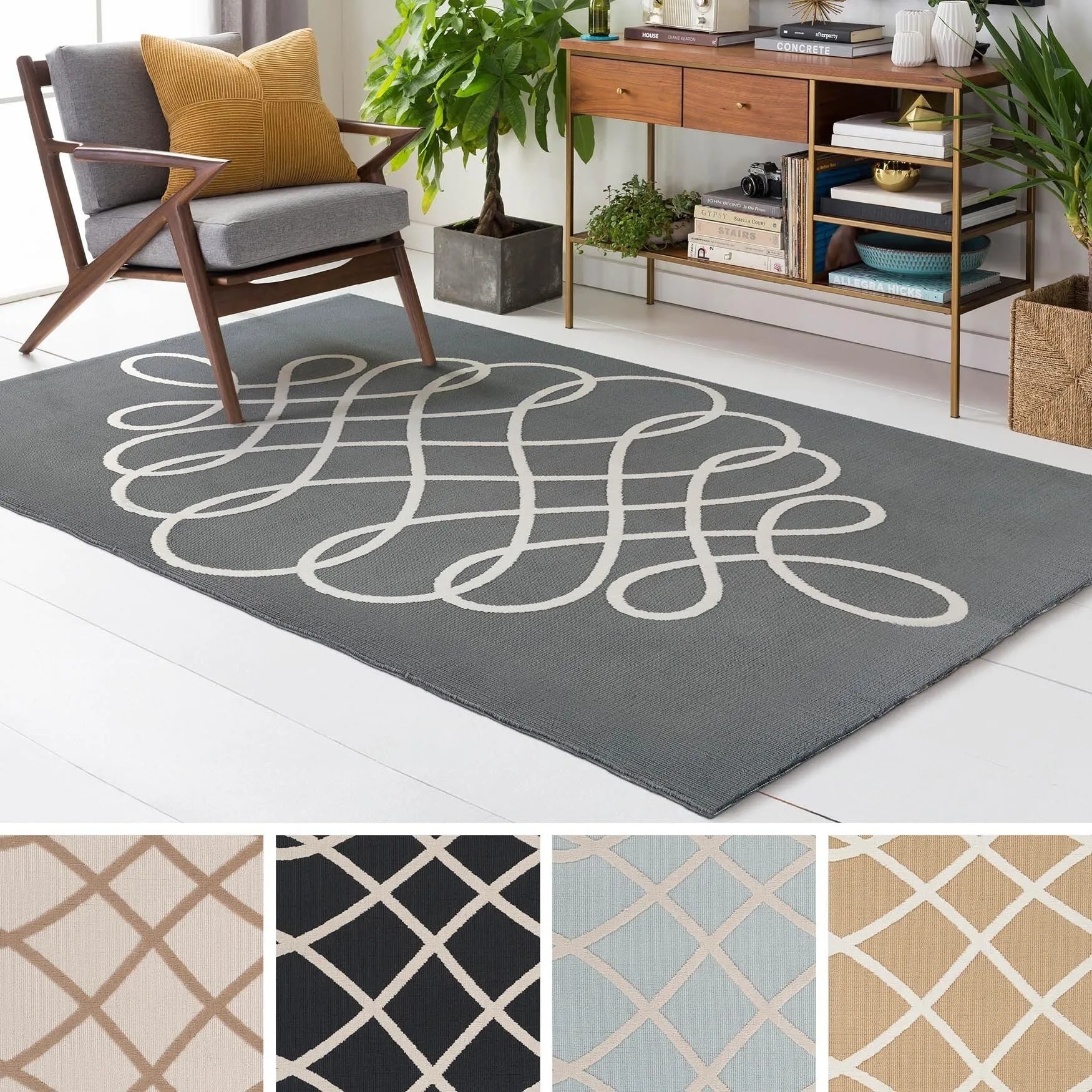 Meticulously Woven Front Polyester Rug
