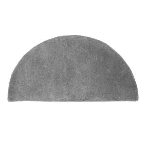 Minuteman International Half Round Hearth Rug. 44 Inch Long. Dove Gray - 3'6