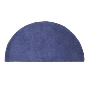 Minuteman International Half Round Hearth Rug. 44 Inch Long. Prussian Blue - 3'6
