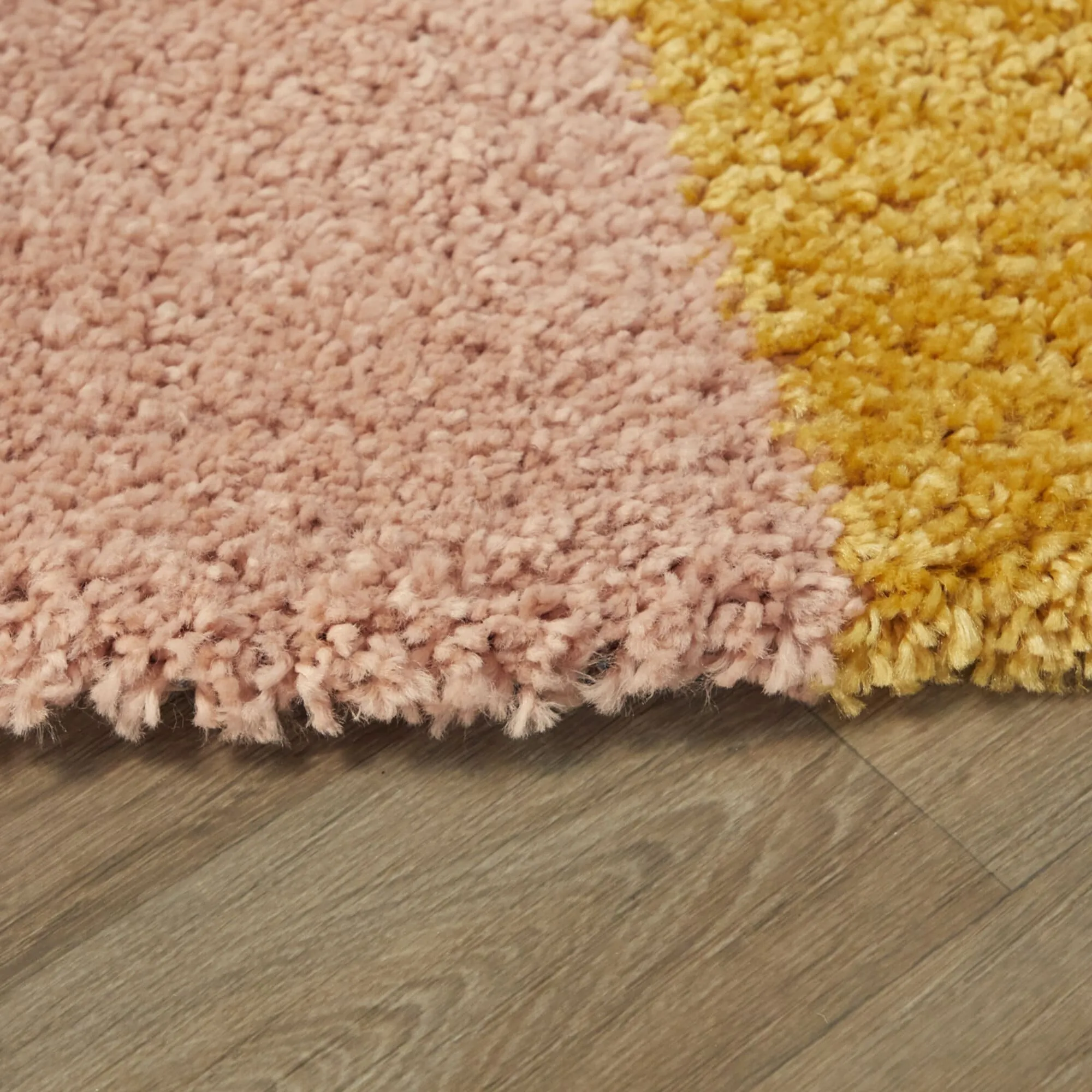 Mod-Tod Amelia Rainbow Print Shag Kids Area Rug