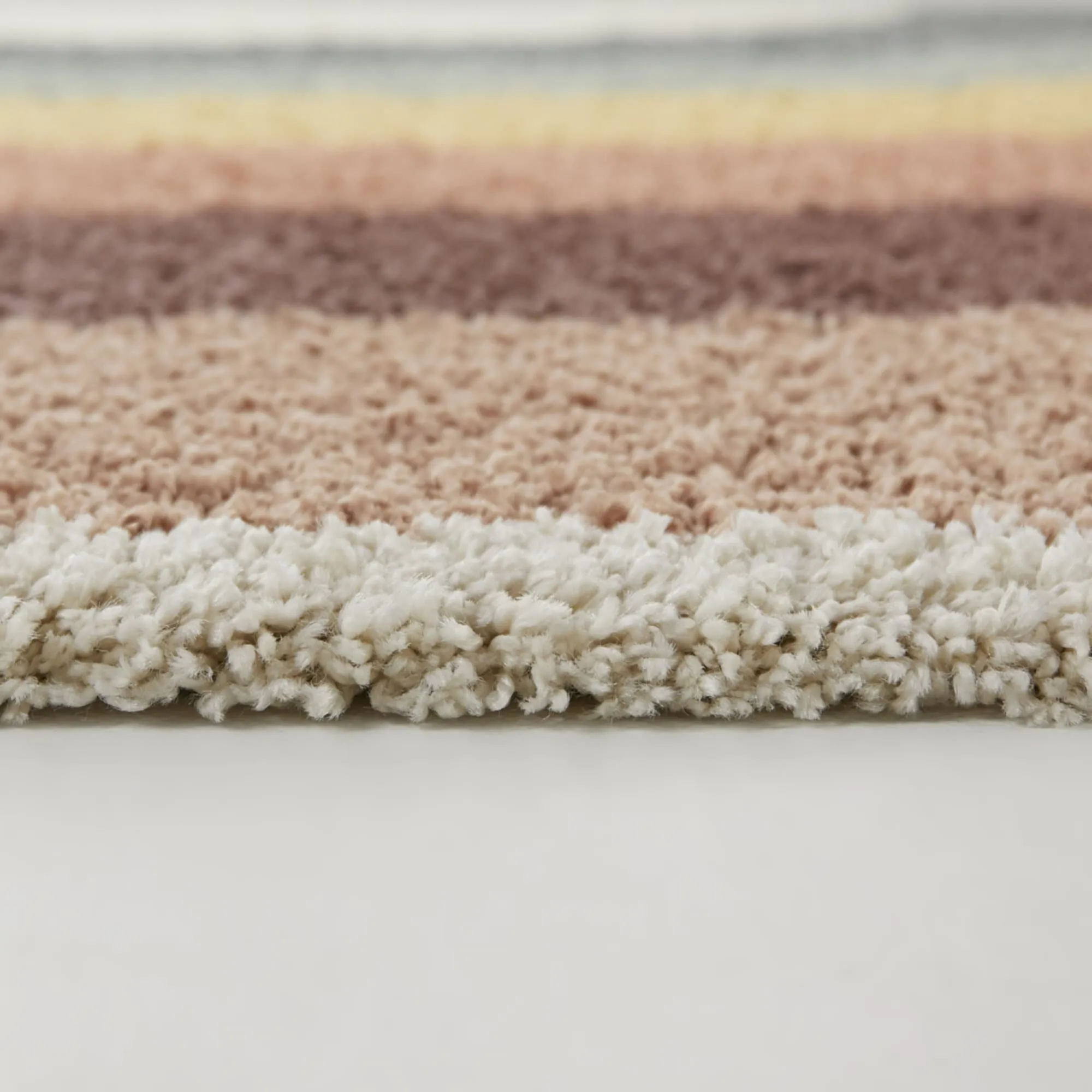 Mod-Tod Amelia Rainbow Print Shag Kids Area Rug