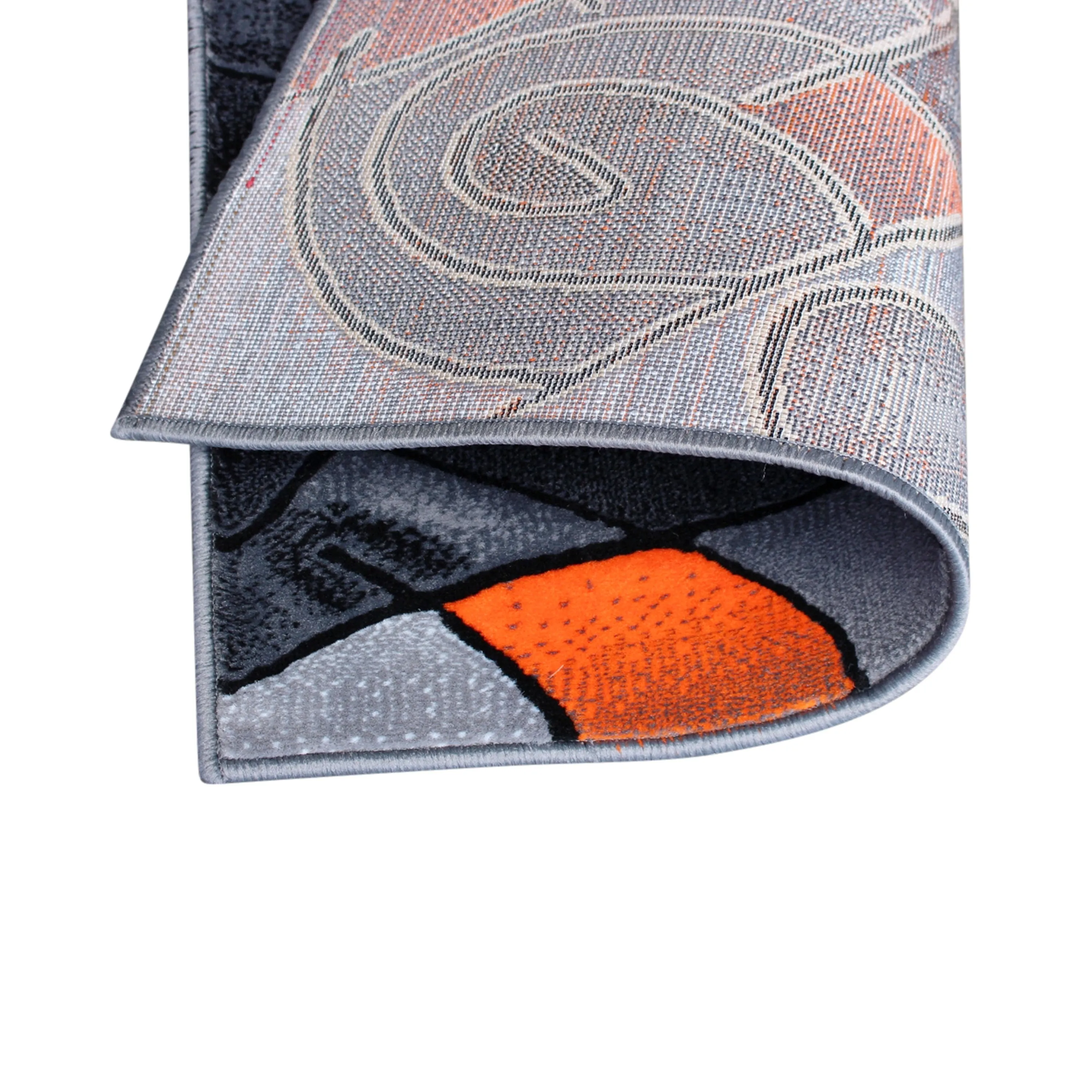Modern Olefin Accent Area Rug - Abstract Pattern