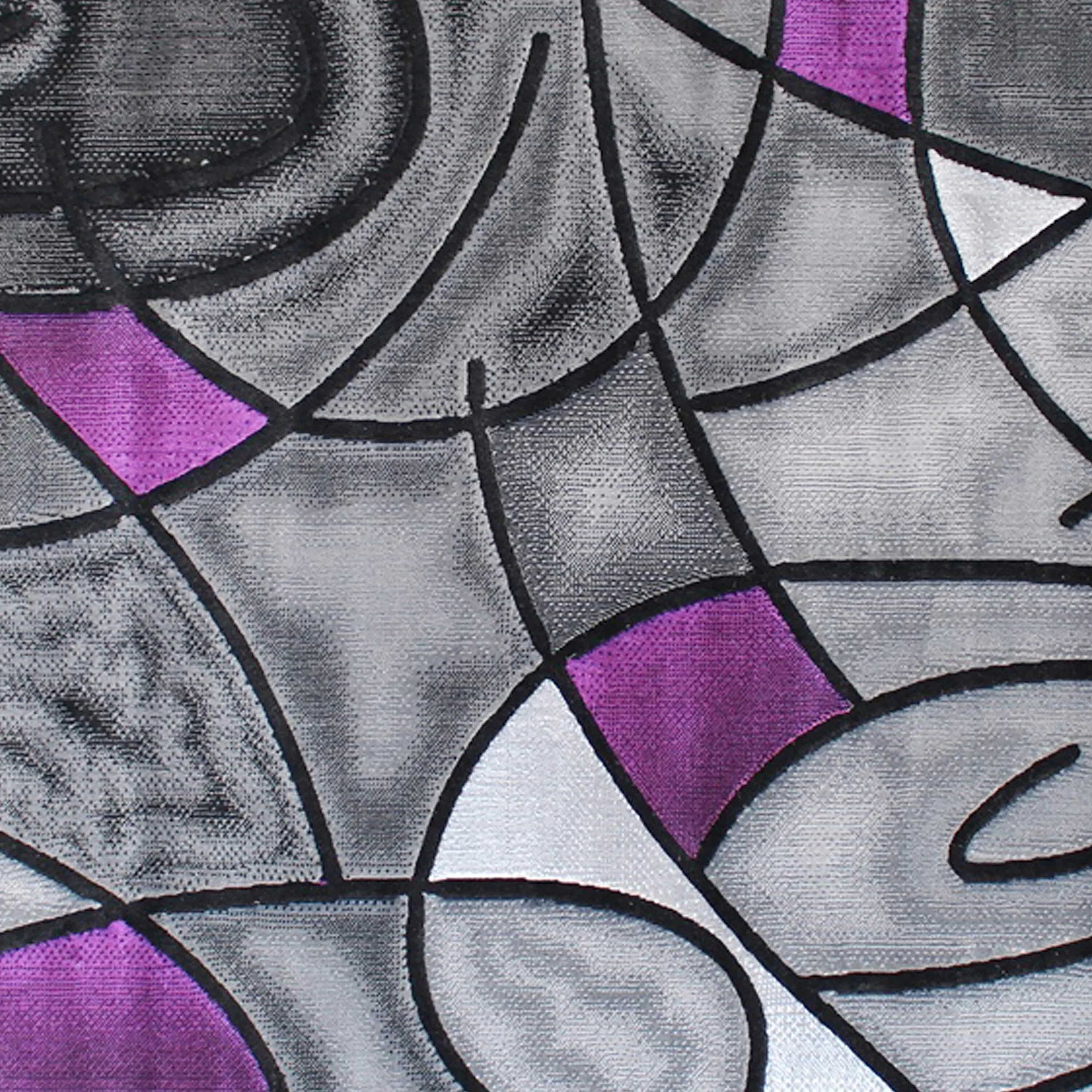 Modern Olefin Accent Area Rug - Abstract Pattern