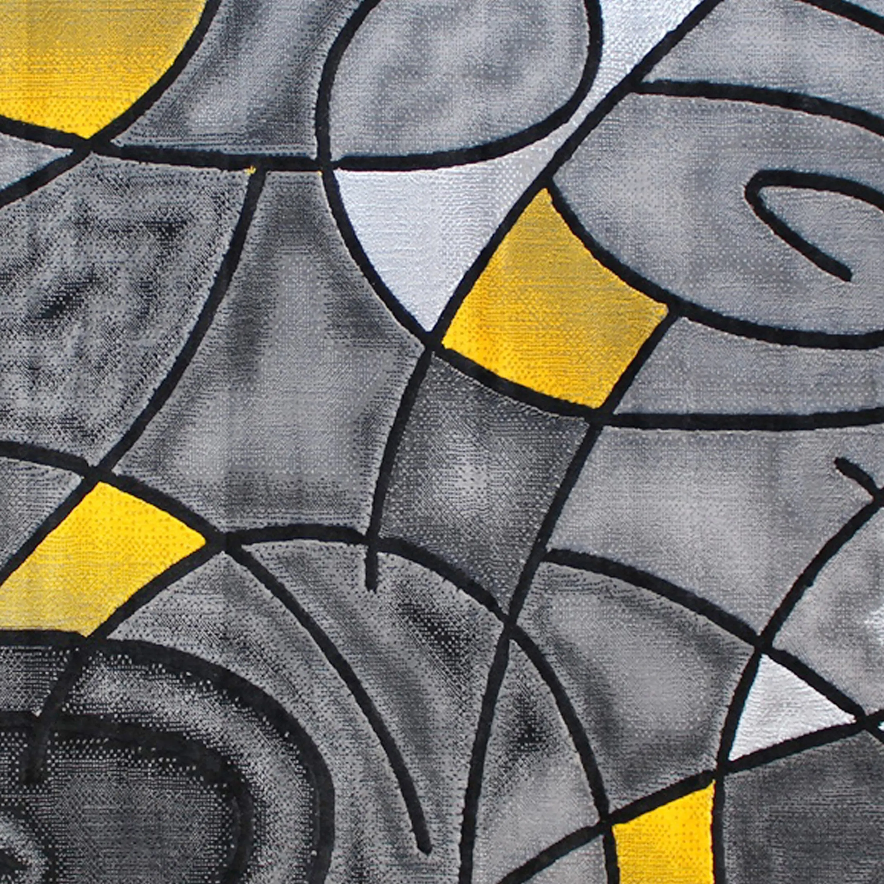 Modern Olefin Accent Area Rug - Abstract Pattern