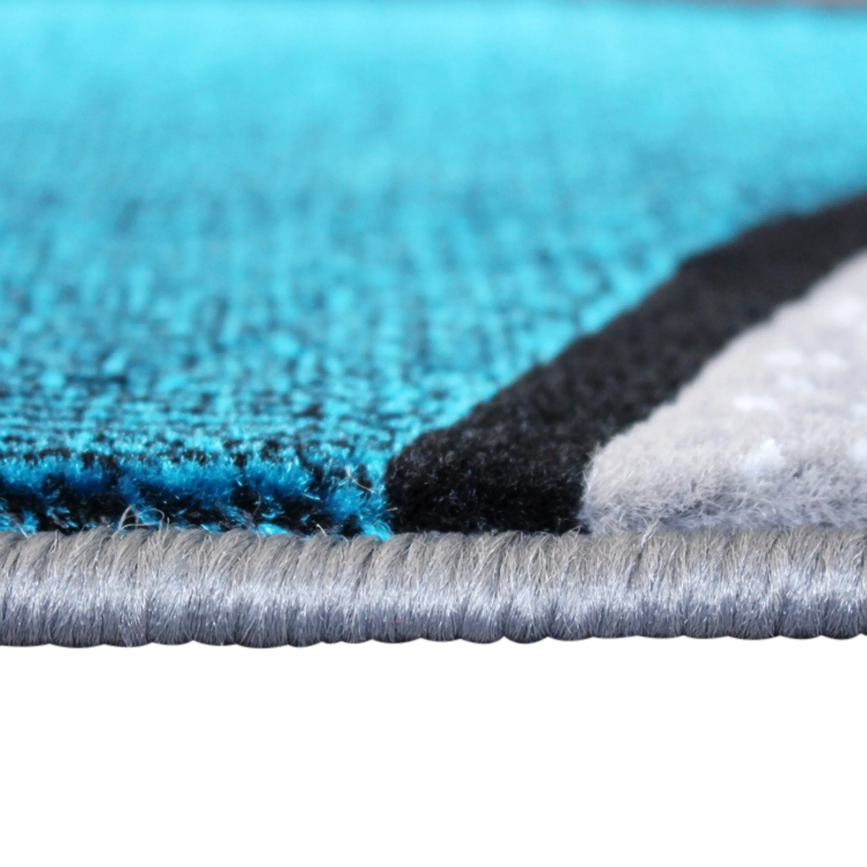 Modern Olefin Accent Area Rug - Abstract Pattern