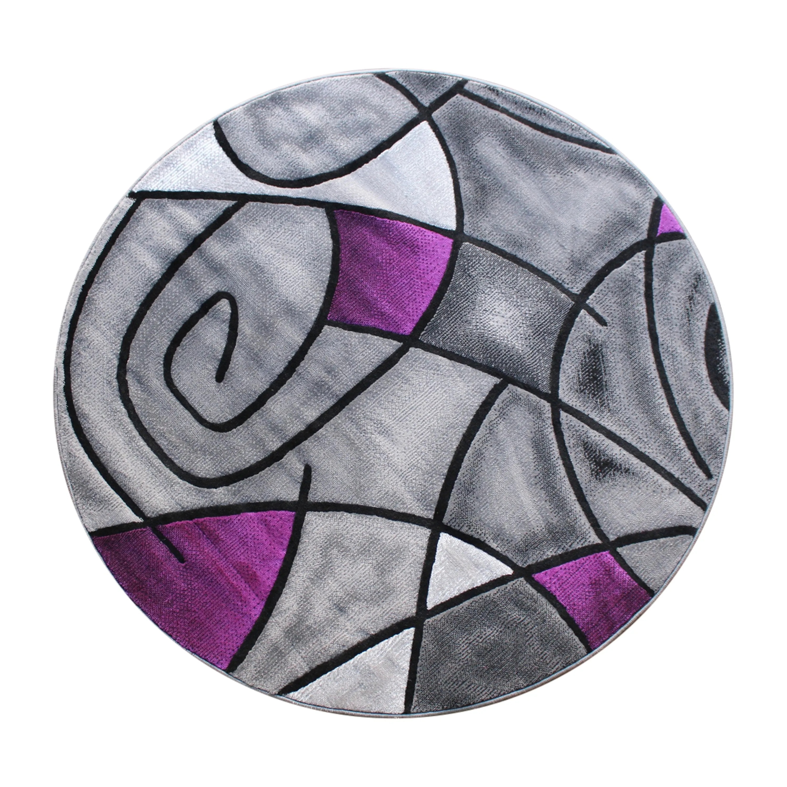 Modern Olefin Accent Area Rug - Abstract Pattern